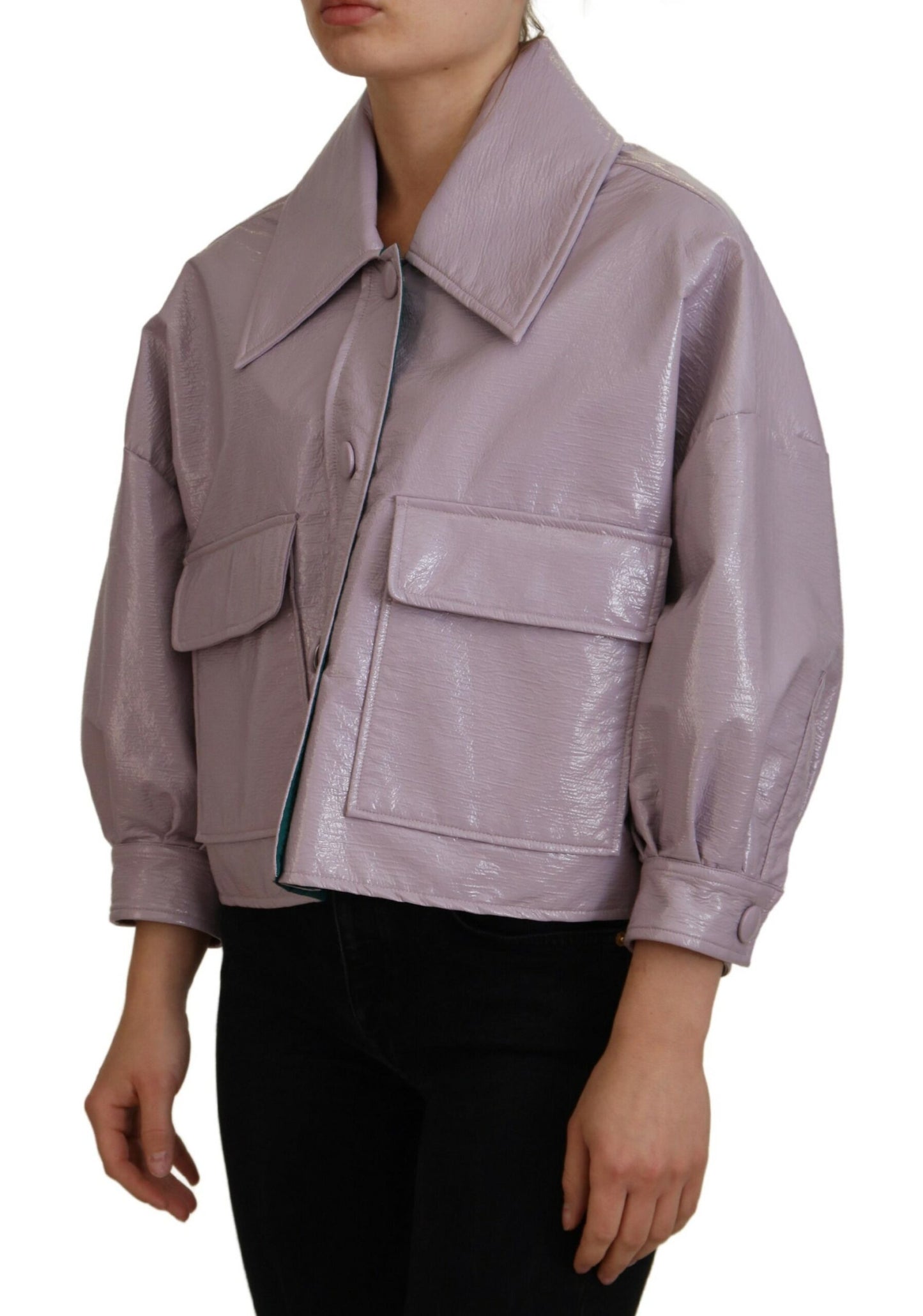 Dolce &amp; Gabbana Chic purple short jacket - a style statement