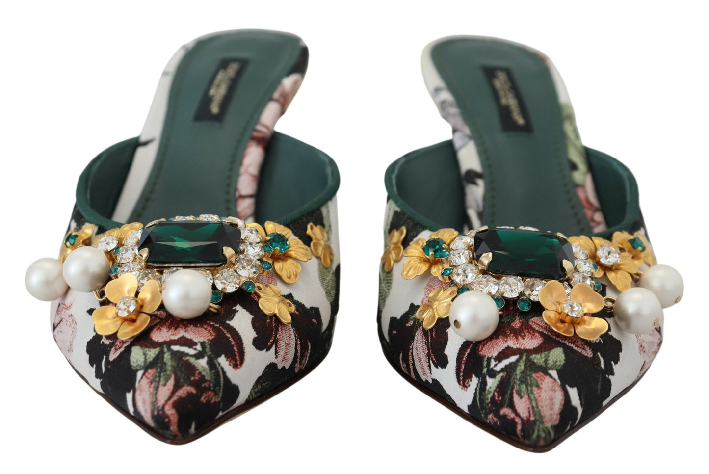 Dolce &amp; Gabbana Multicolored Flat Luxury Sandals