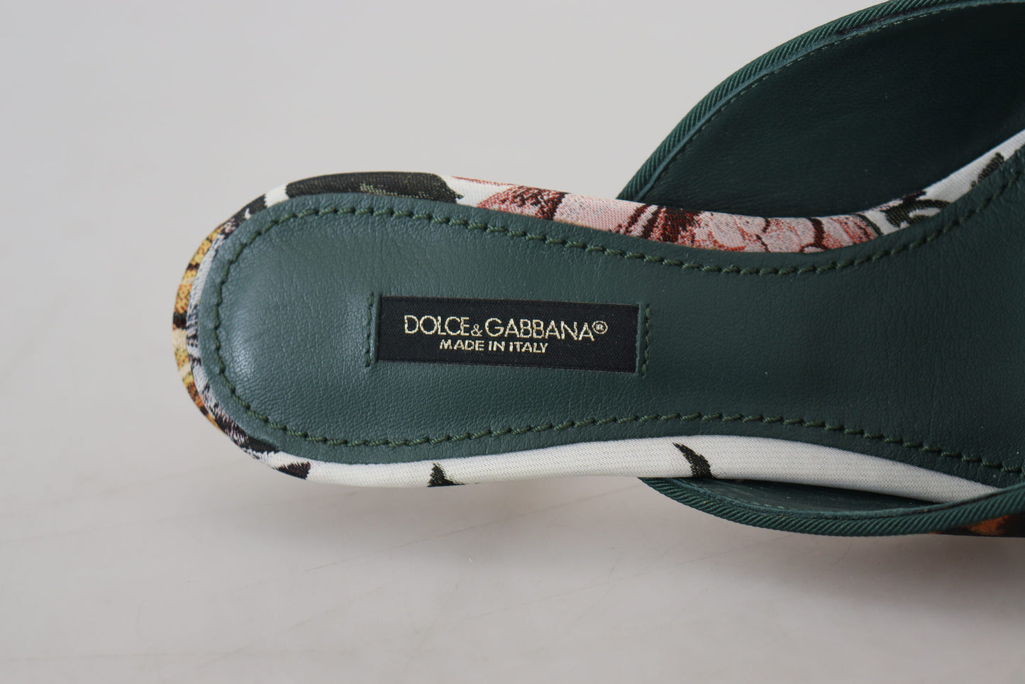 Dolce &amp; Gabbana Multicolored Flat Luxury Sandals