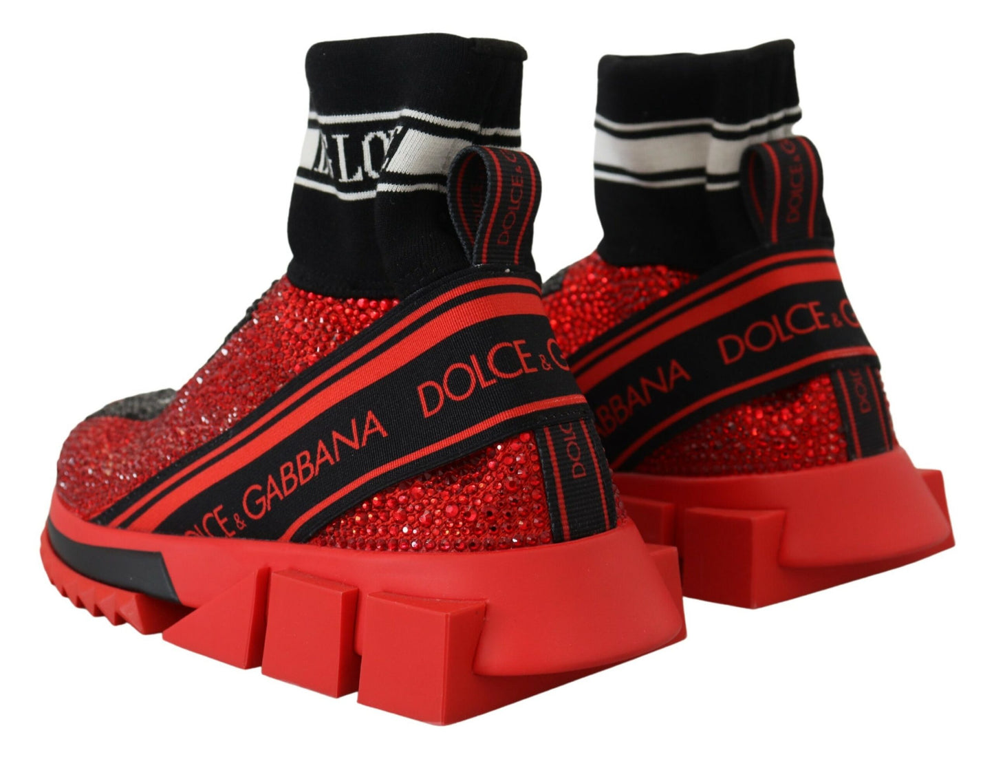 Dolce &amp; Gabbana Exquisite red Sorrento slip-on sneakers