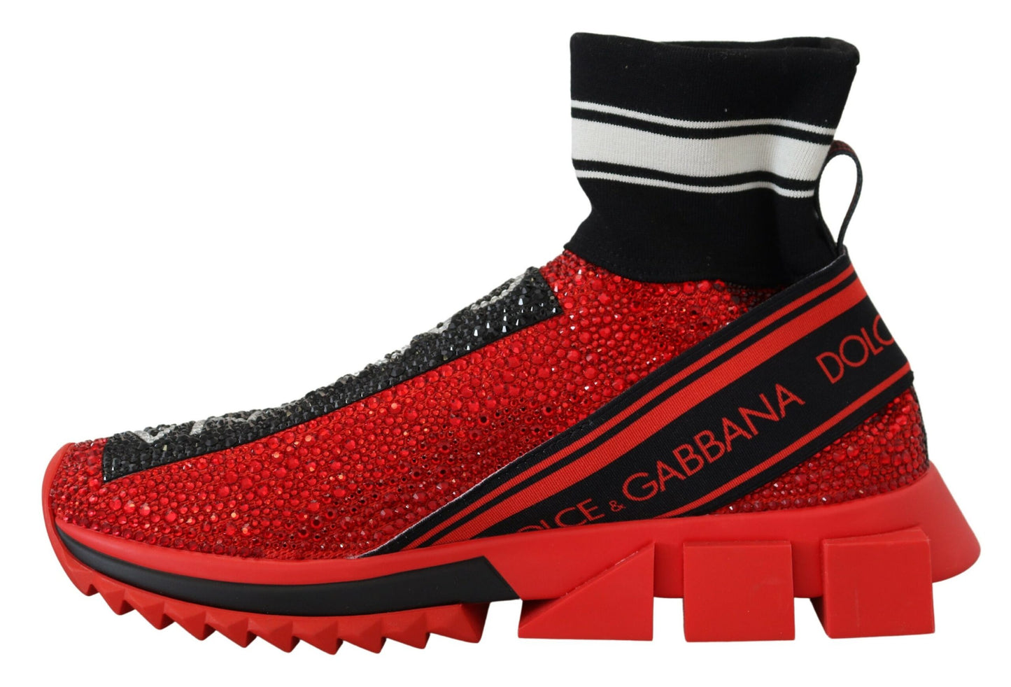 Dolce &amp; Gabbana Exquisite red Sorrento slip-on sneakers