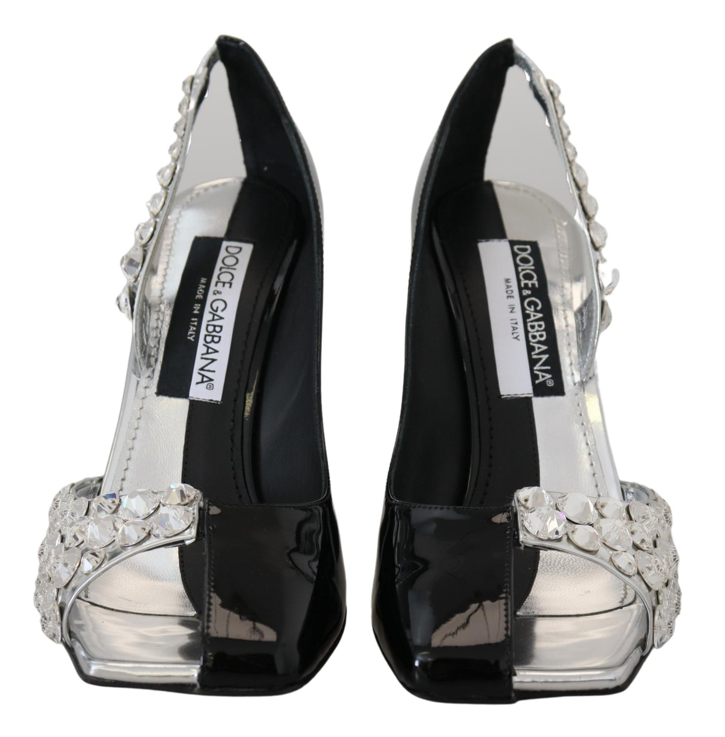 Dolce &amp; Gabbana Elegant leather pumps decorated with crystals