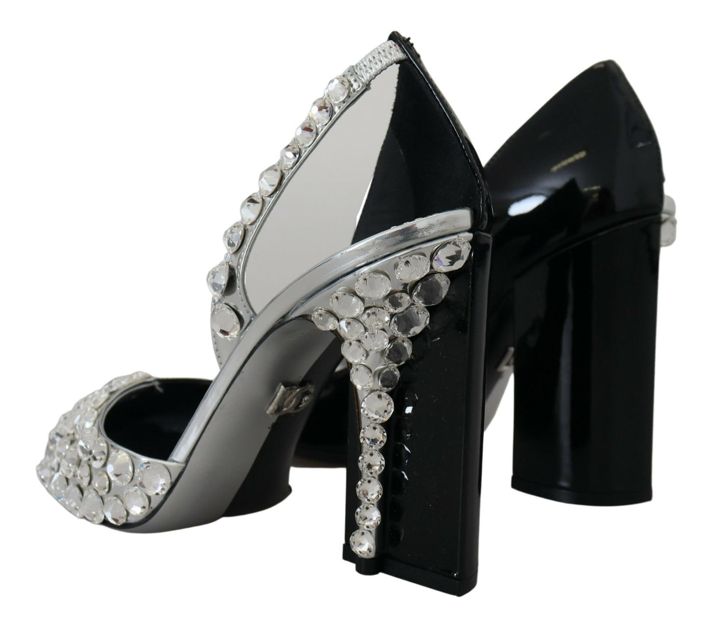 Dolce &amp; Gabbana Elegant leather pumps decorated with crystals