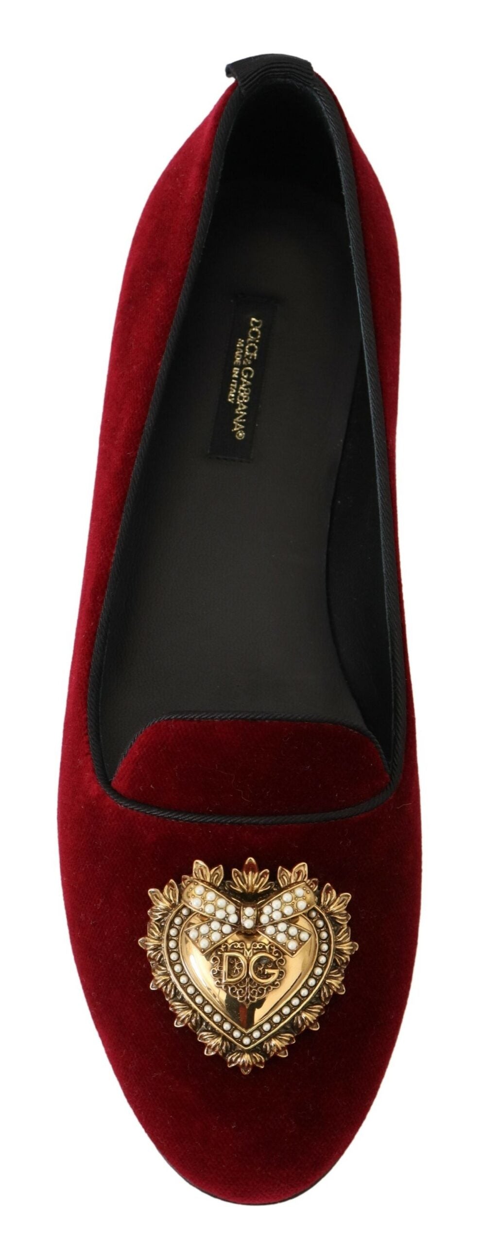 Dolce &amp; Gabbana Bordeaux Velvet Devotion Loafers