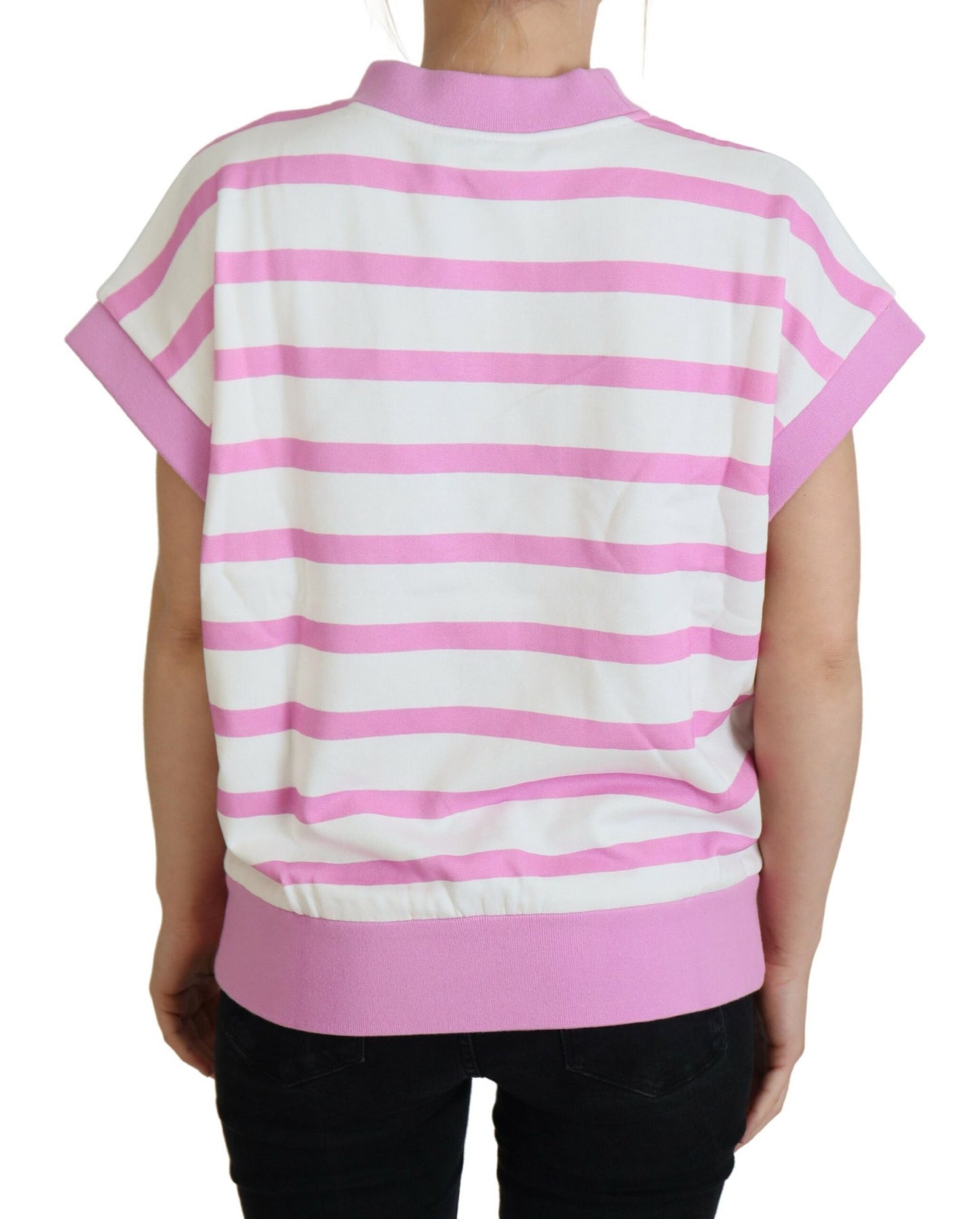 Dolce &amp; Gabbana Exclusive striped cotton round neck t-shirt