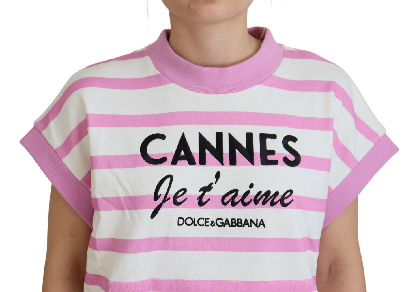 Dolce &amp; Gabbana Exclusive striped cotton round neck t-shirt