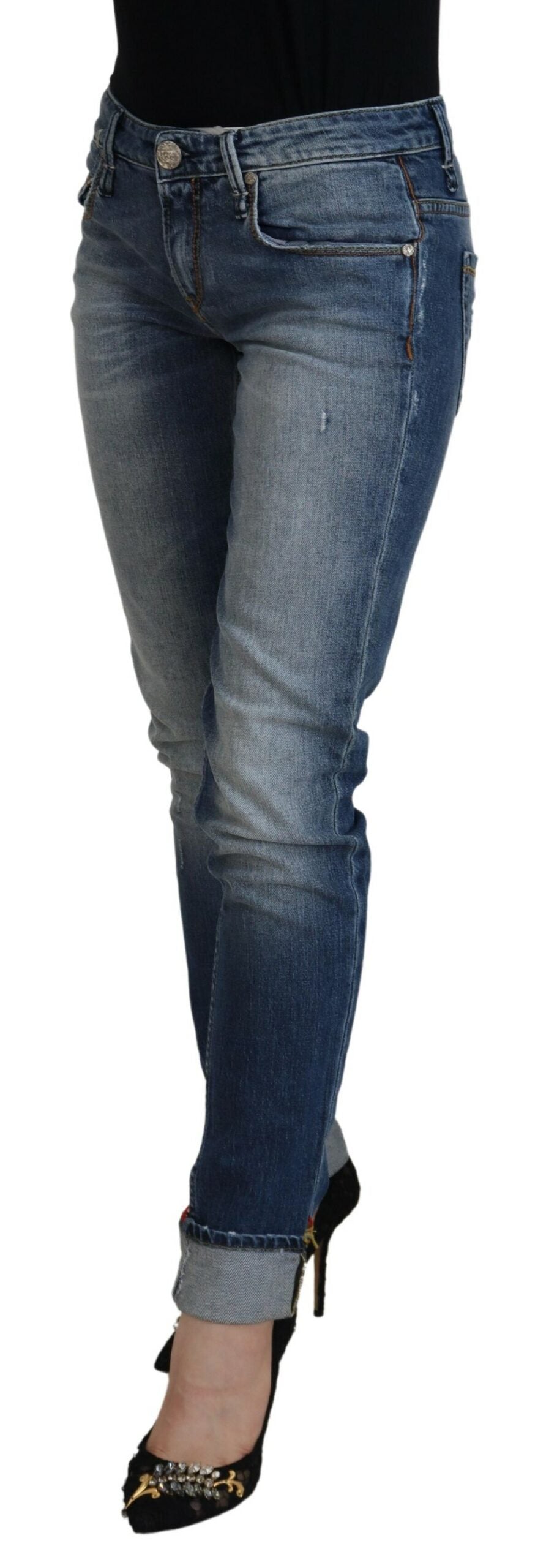 Eight Slim Skinny Denim Jeans with Low Waist