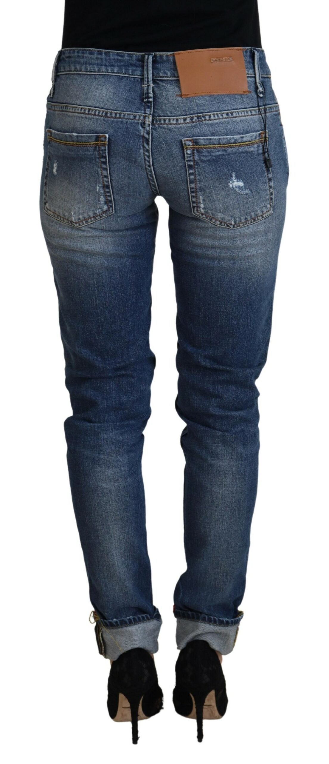 Eight Slim Skinny Denim Jeans with Low Waist