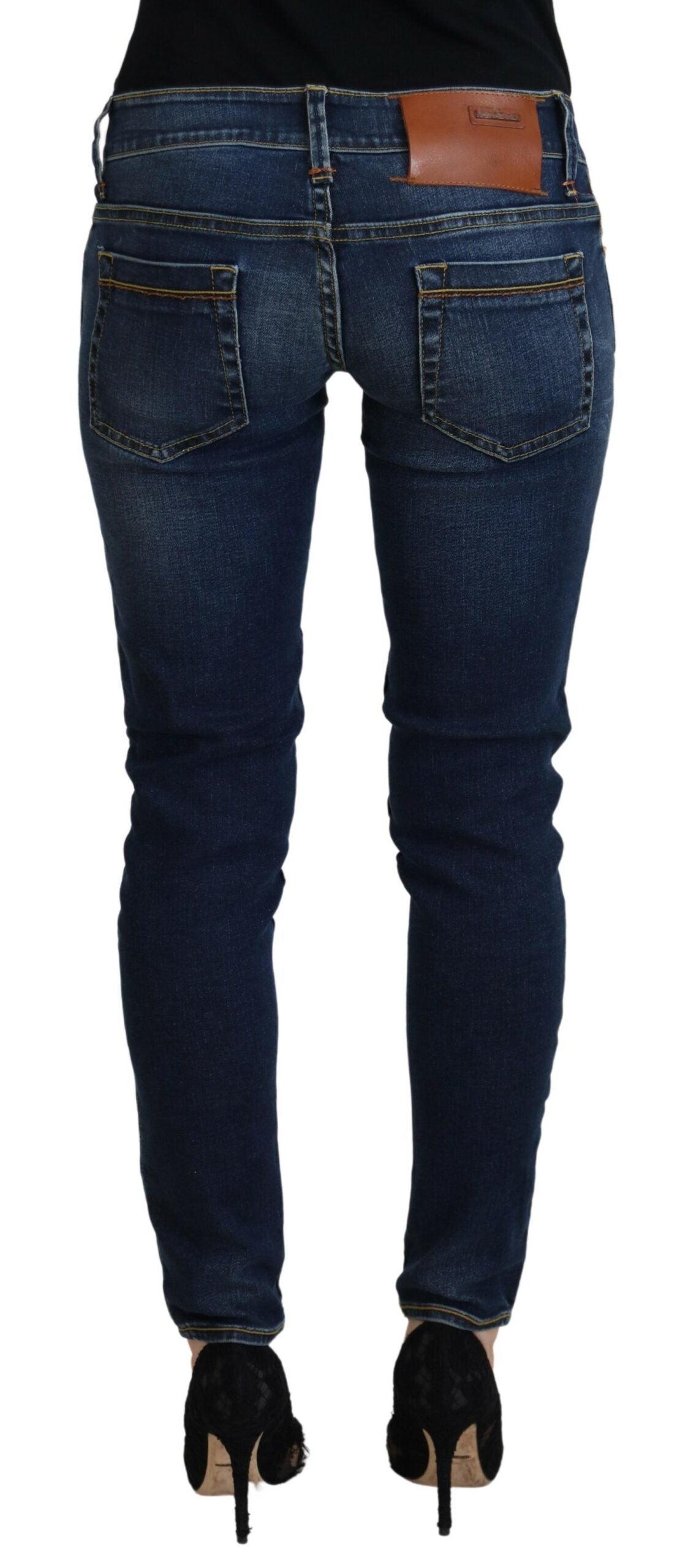 Acht Schicke Skinny Denim mit niedriger Taille