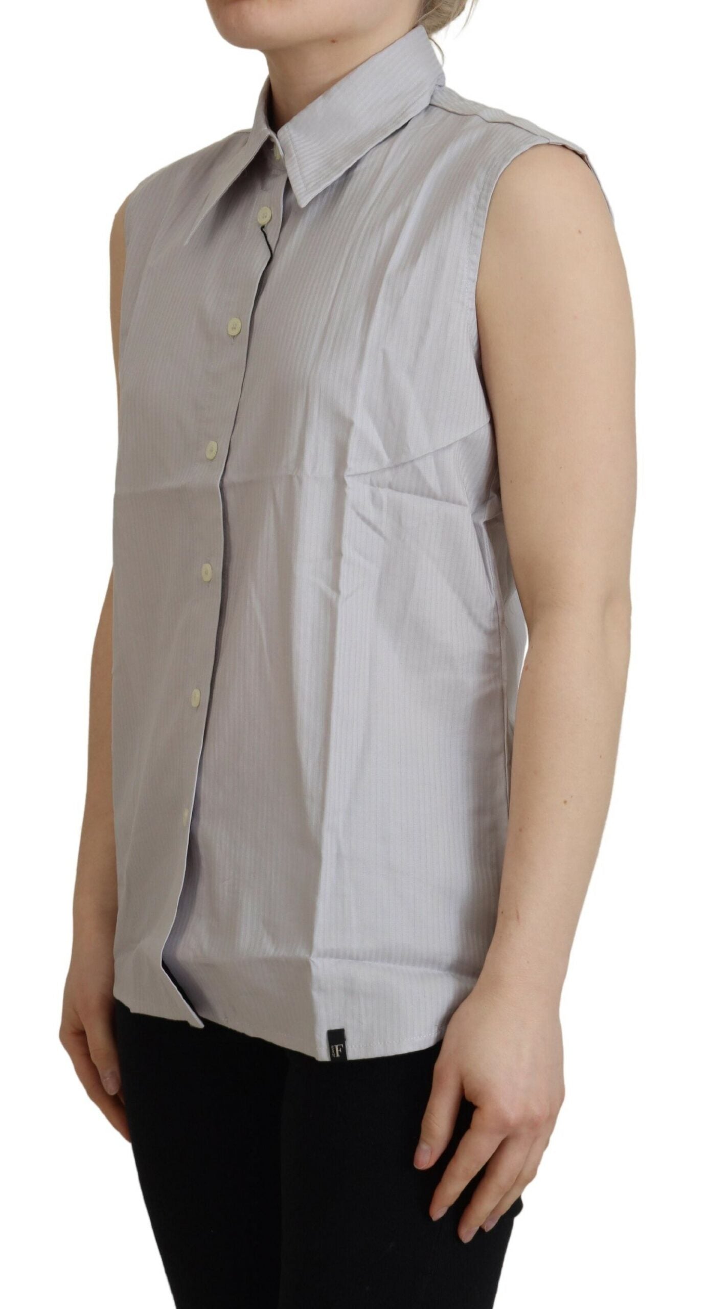 Ferre Elegant sleeveless cotton polo shirt