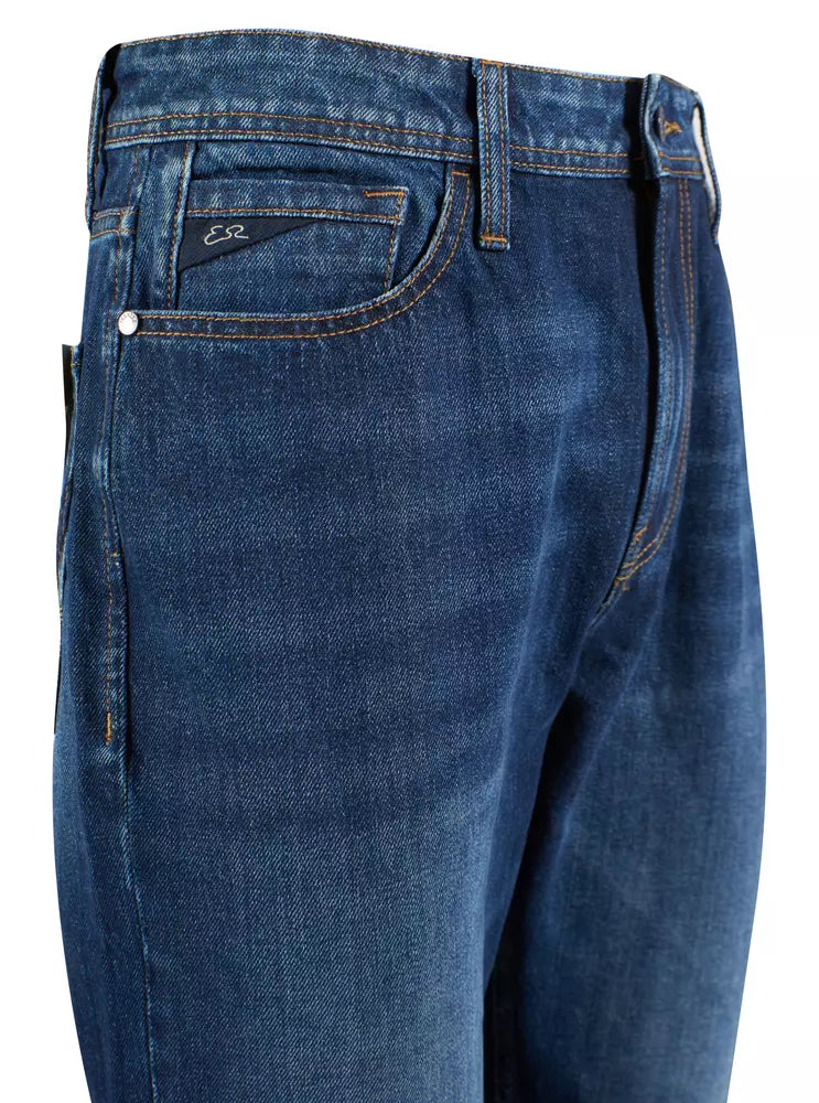 Yes Zee Blue Cotton Men's Jeans