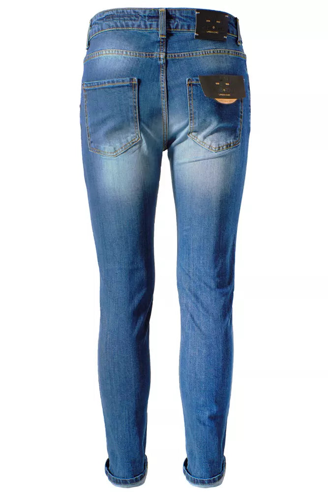 Yes Zee Schicke Slim Fit Herrenjeans aus Baumwolle