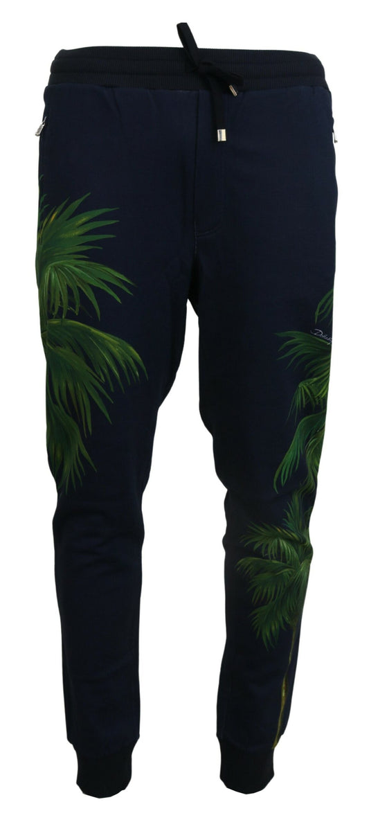 Dolce &amp; Gabbana Elegant cotton jogging pants with print