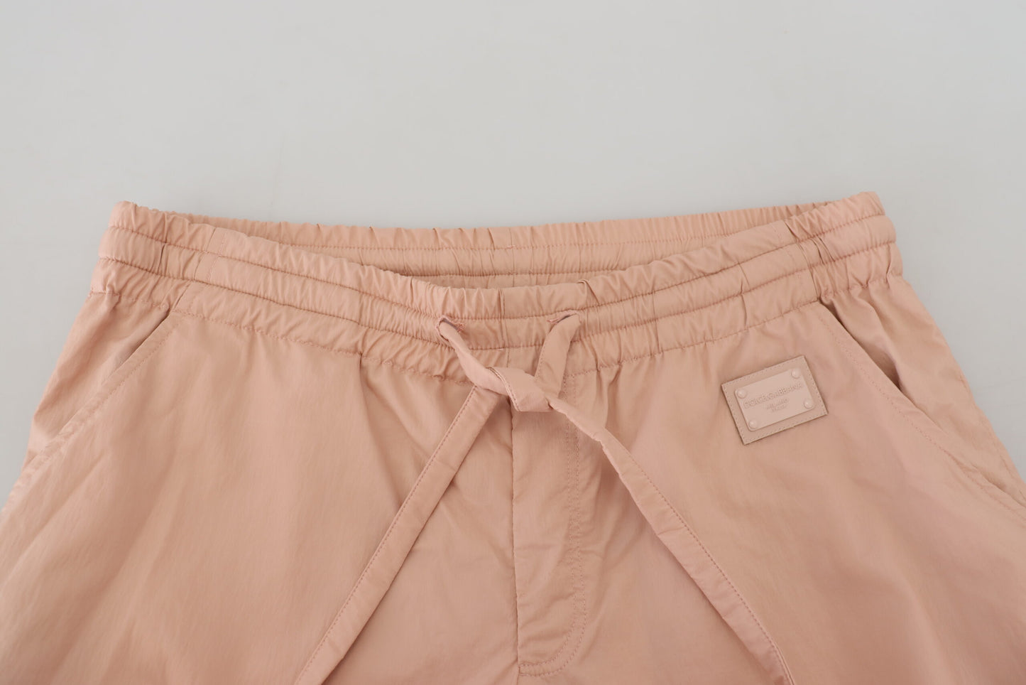 Dolce &amp; Gabbana Elegant Peach Casual Sweatpants