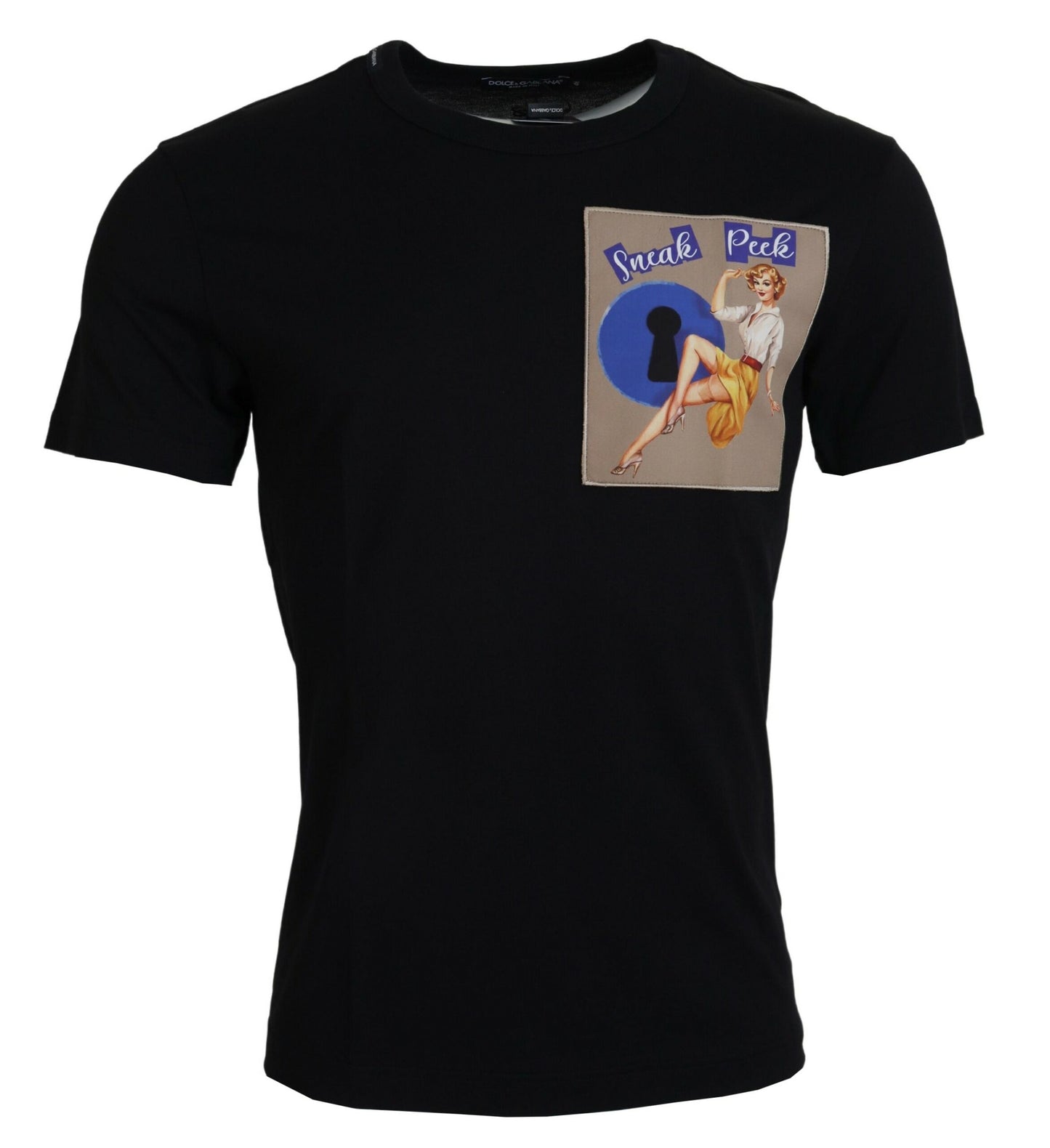 Dolce &amp; Gabbana Chic black cotton T-shirt for the modern man