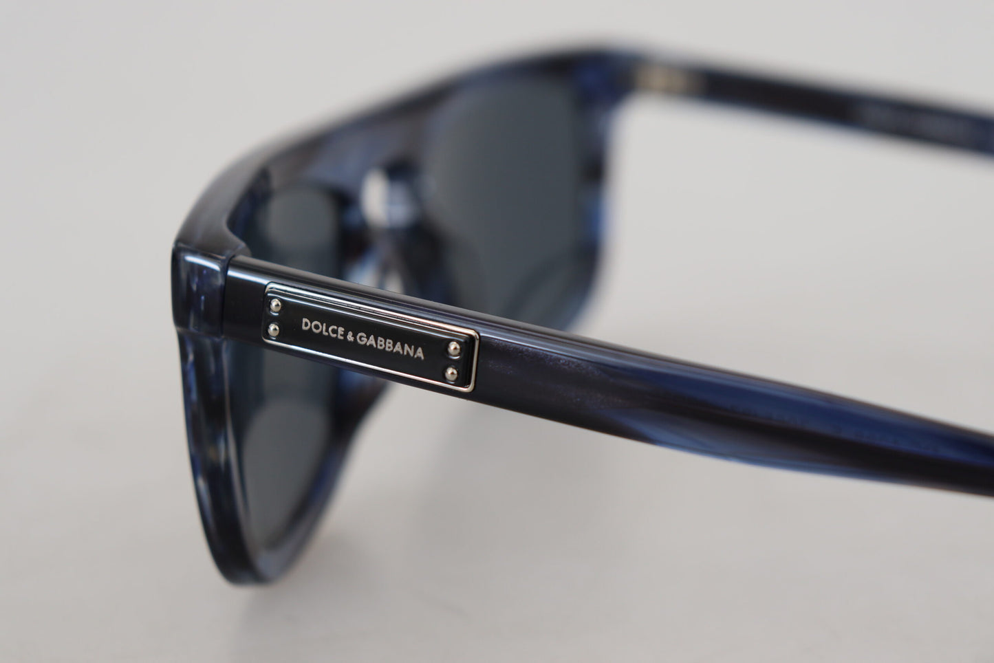 Dolce &amp; Gabbana Elegant Blue Acetate Sunglasses