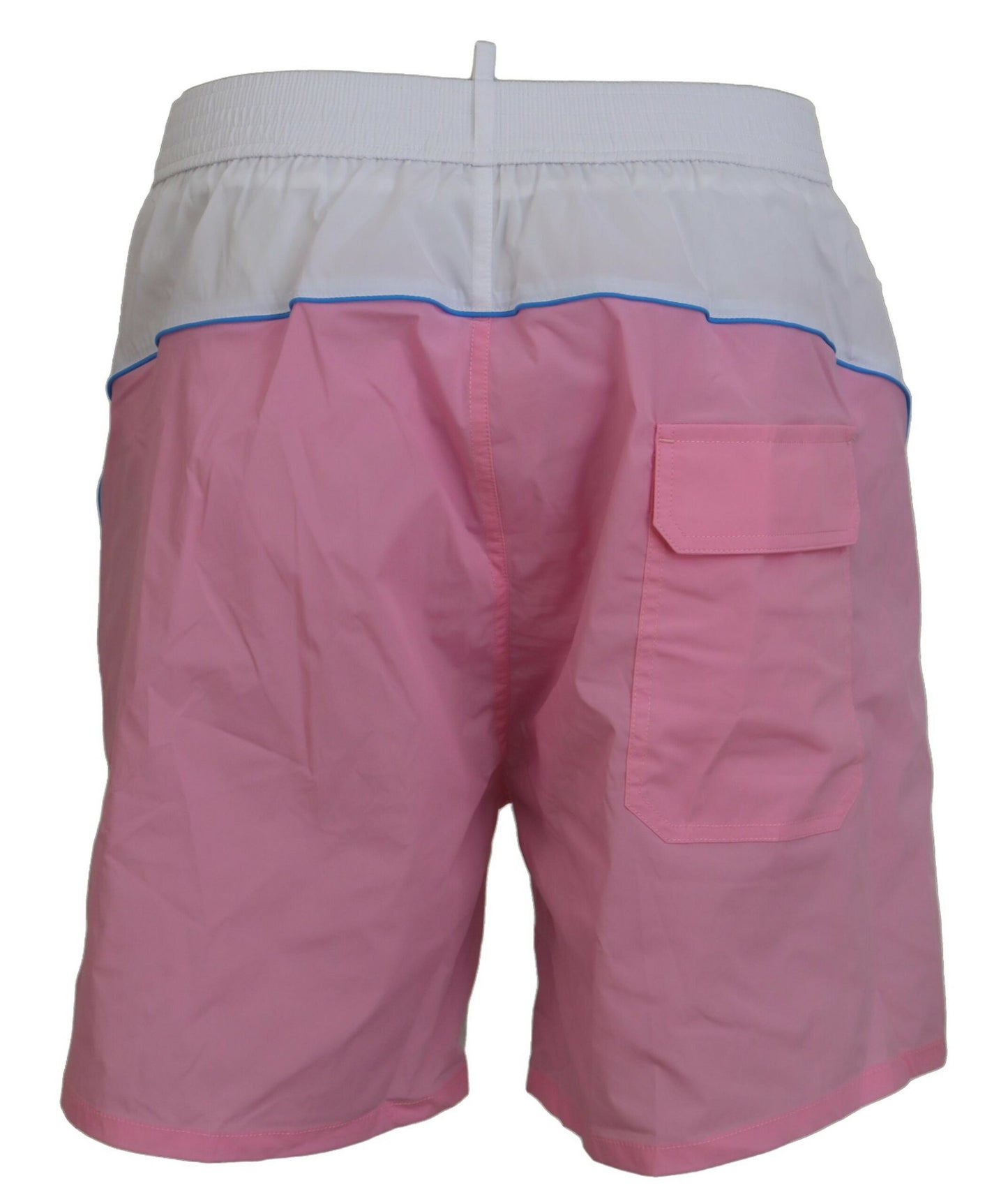 Dsquared² Chic swim shorts with white and pink print