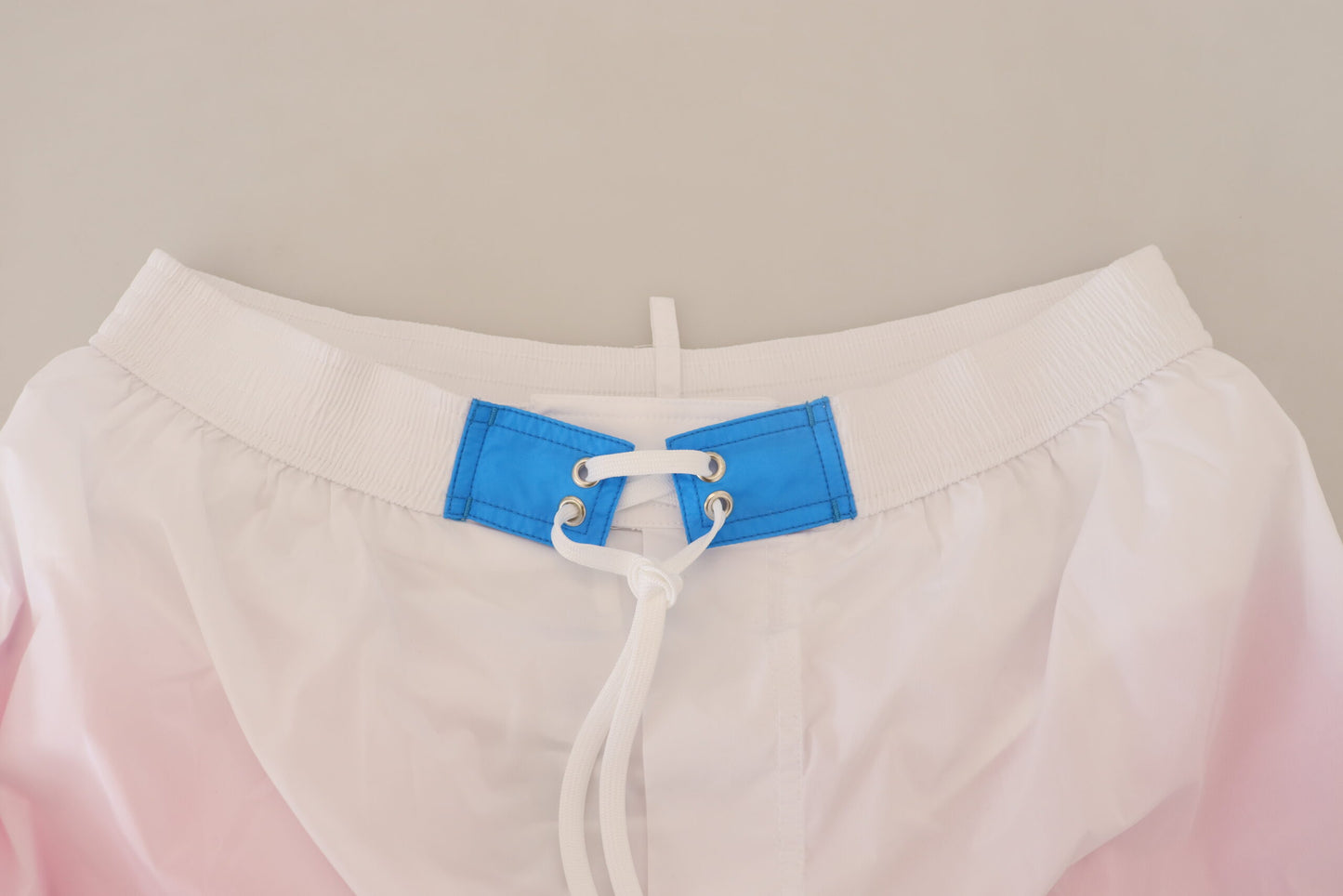 Dsquared² Chic swim shorts with white and pink print