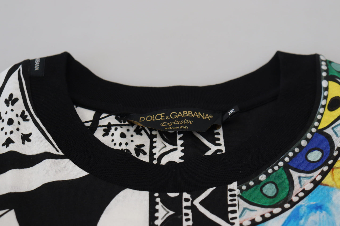 Dolce &amp; Gabbana Elegant Multicolor Cotton Casual Tee