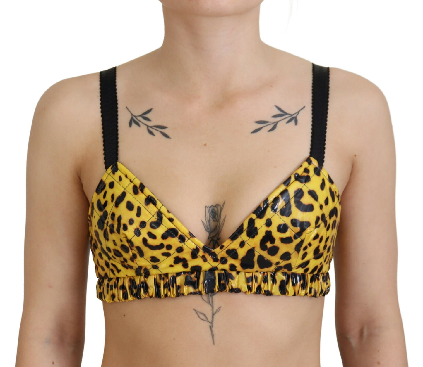 Dolce &amp; Gabbana Chic leopard print sleeveless corset top