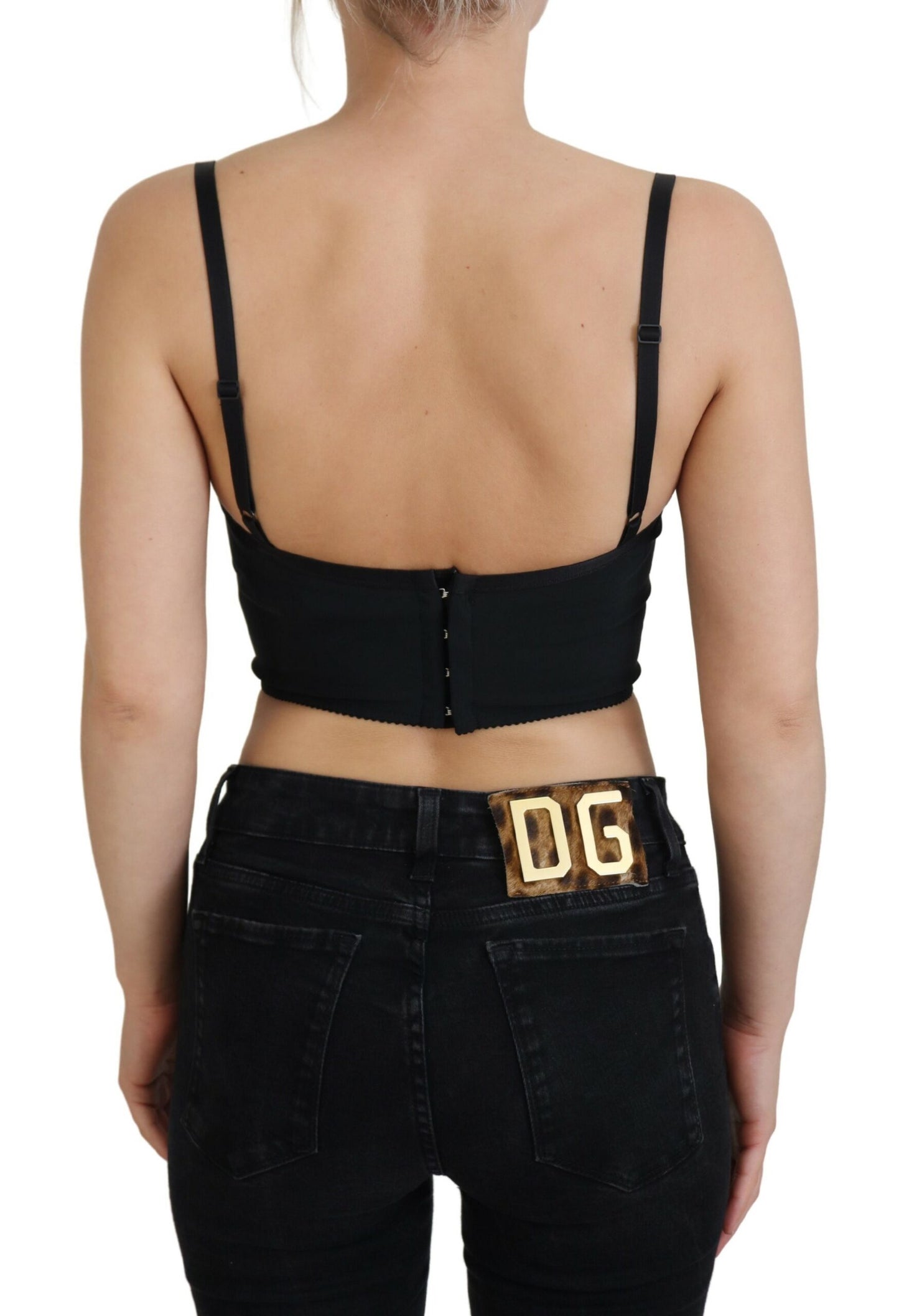 Dolce &amp; Gabbana leopard print bustier corset top