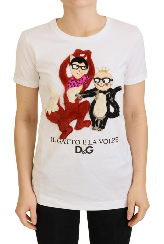 Dolce &amp; Gabbana Iconic Prints Designer Cotton Tee