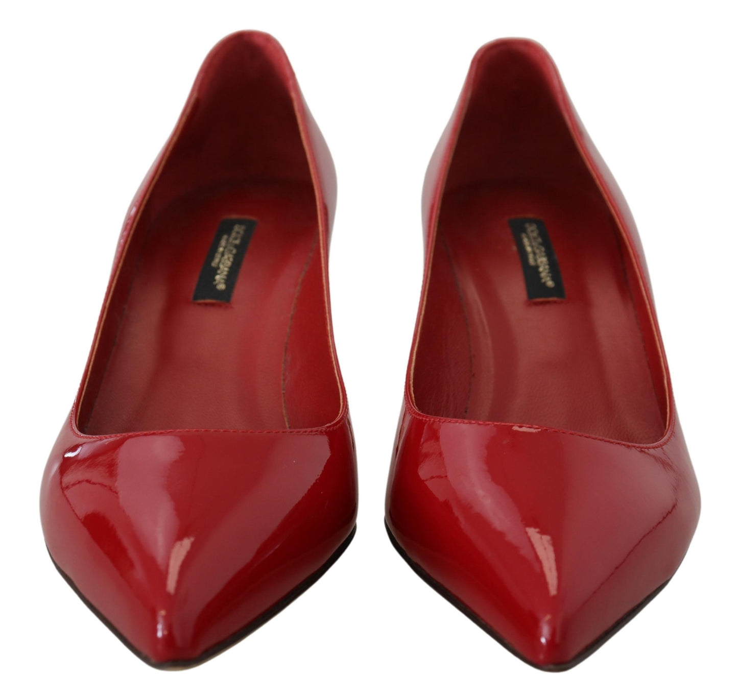 Dolce &amp; Gabbana Exquisite Red Patent Leather Pumps