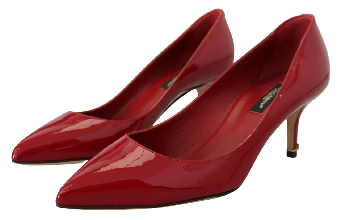 Dolce &amp; Gabbana Exquisite Red Patent Leather Pumps