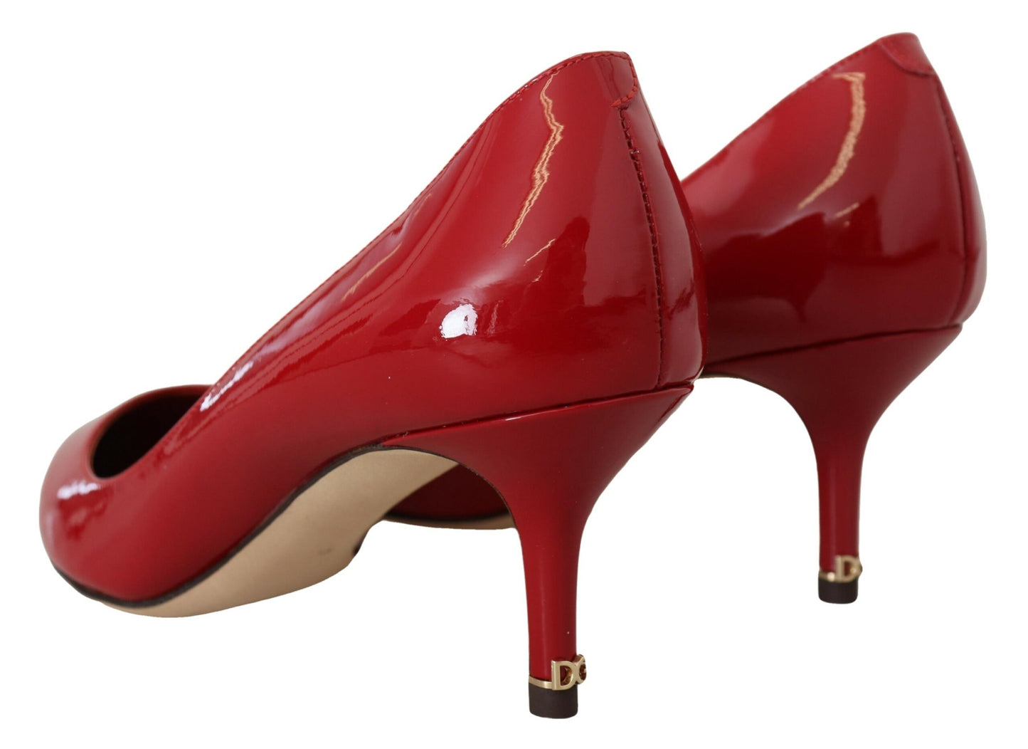 Dolce &amp; Gabbana Exquisite Red Patent Leather Pumps