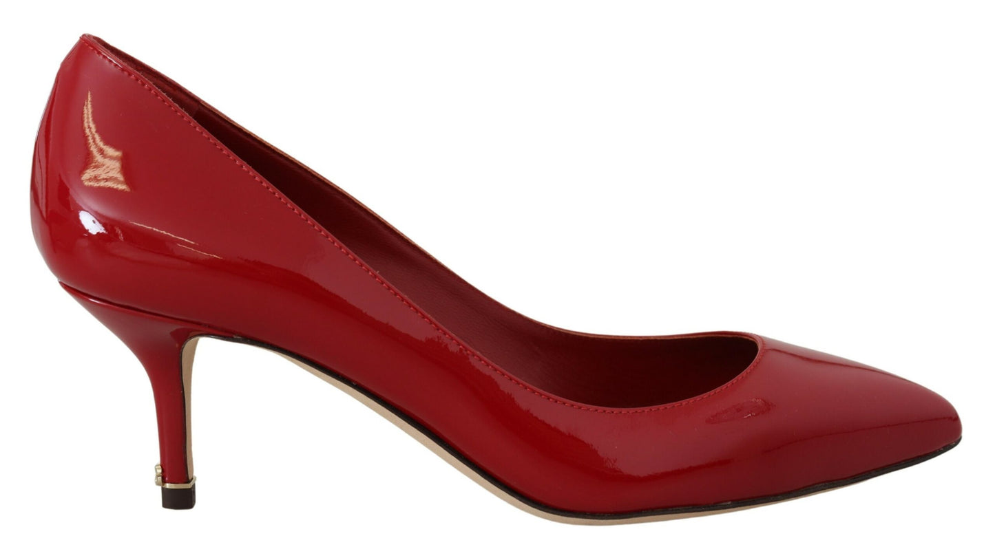 Dolce &amp; Gabbana Exquisite Red Patent Leather Pumps