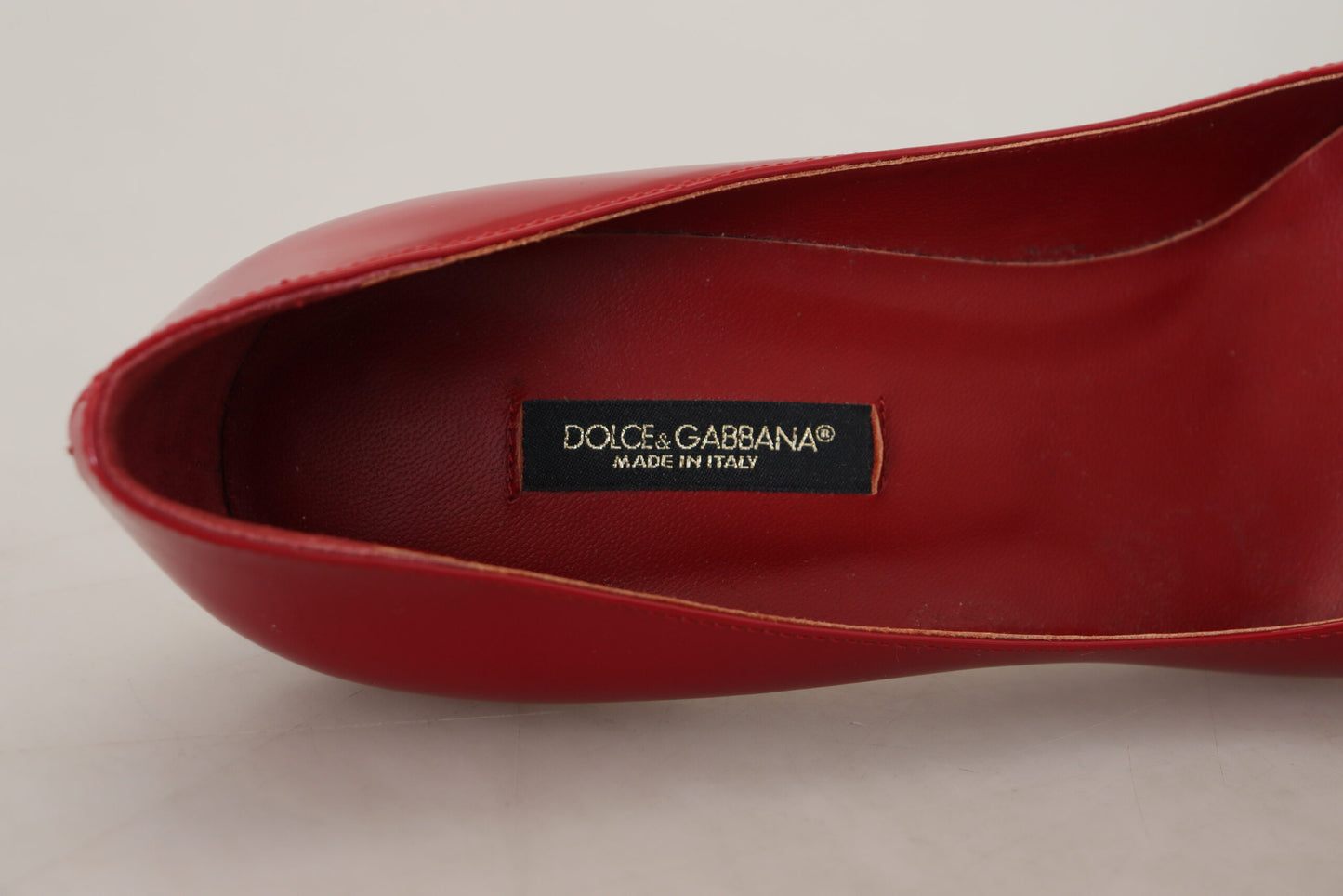 Dolce &amp; Gabbana Exquisite Red Patent Leather Pumps