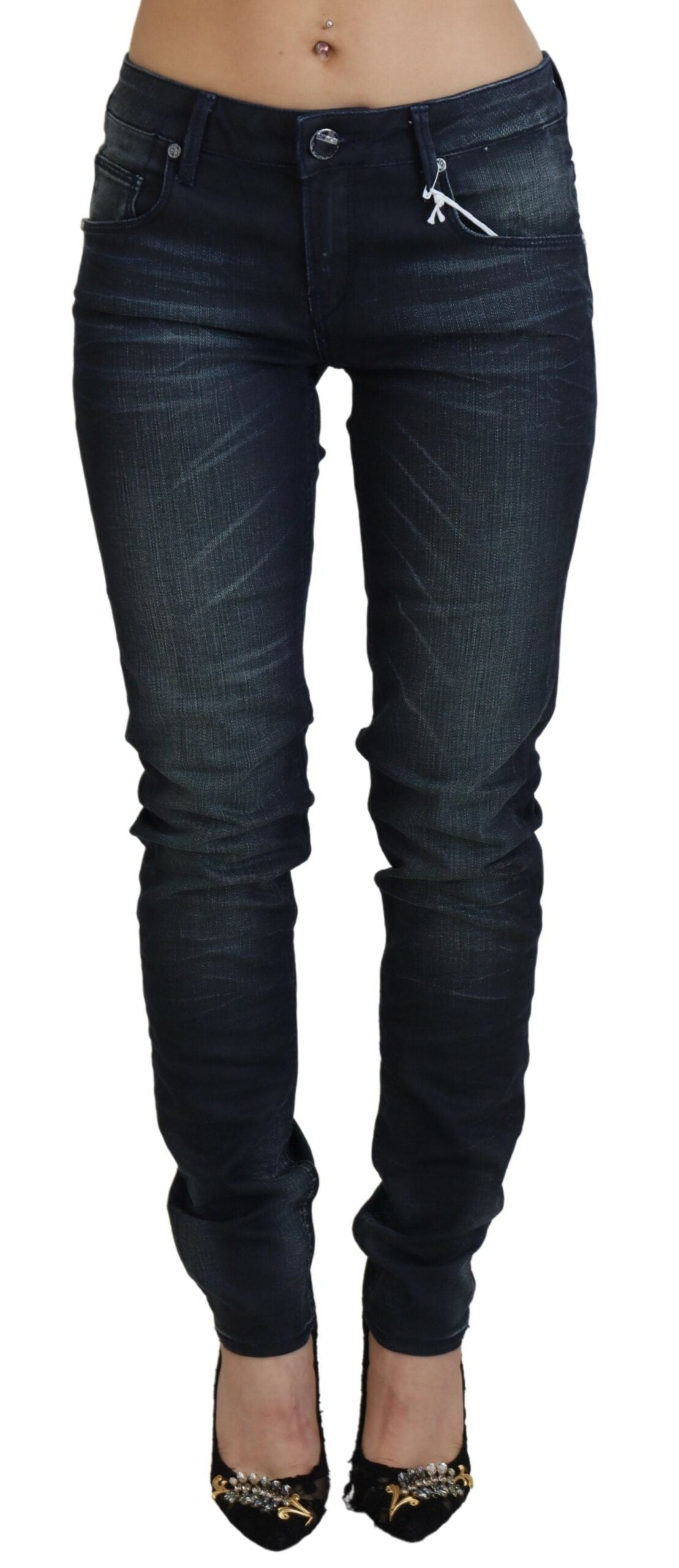 Eight Chic Slim Fit Low Waist Denim Jeans