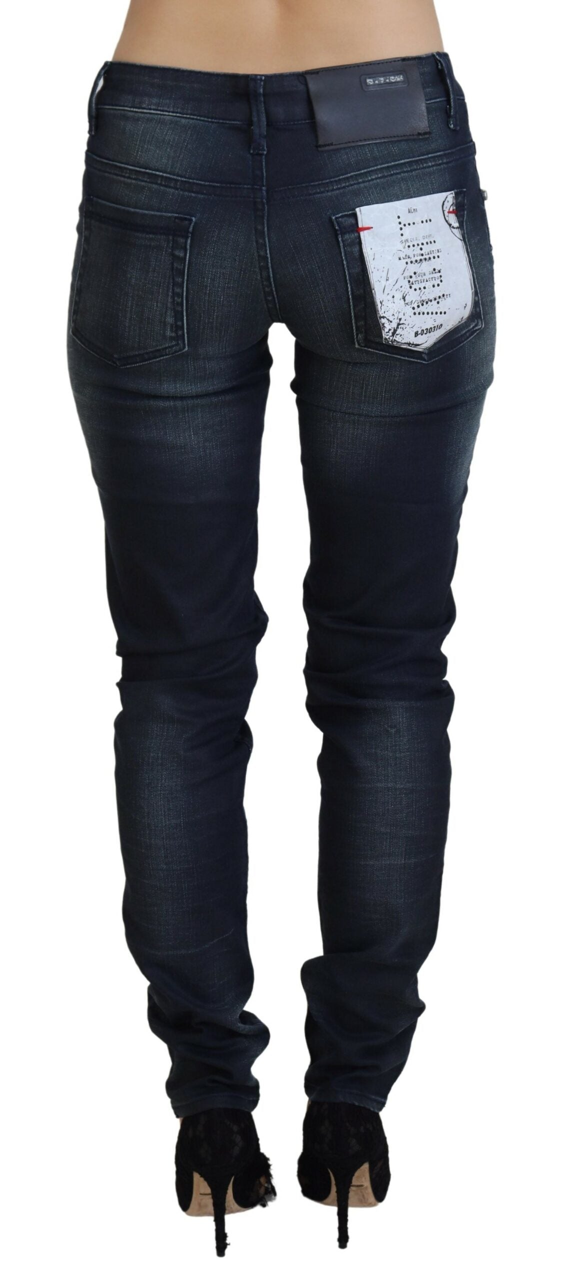 Eight Chic Slim Fit Low Waist Denim Jeans