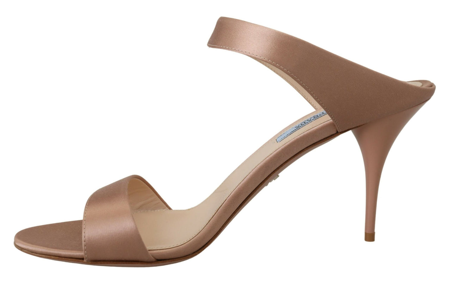 Prada Shimmering Rose Gold Leather Heels