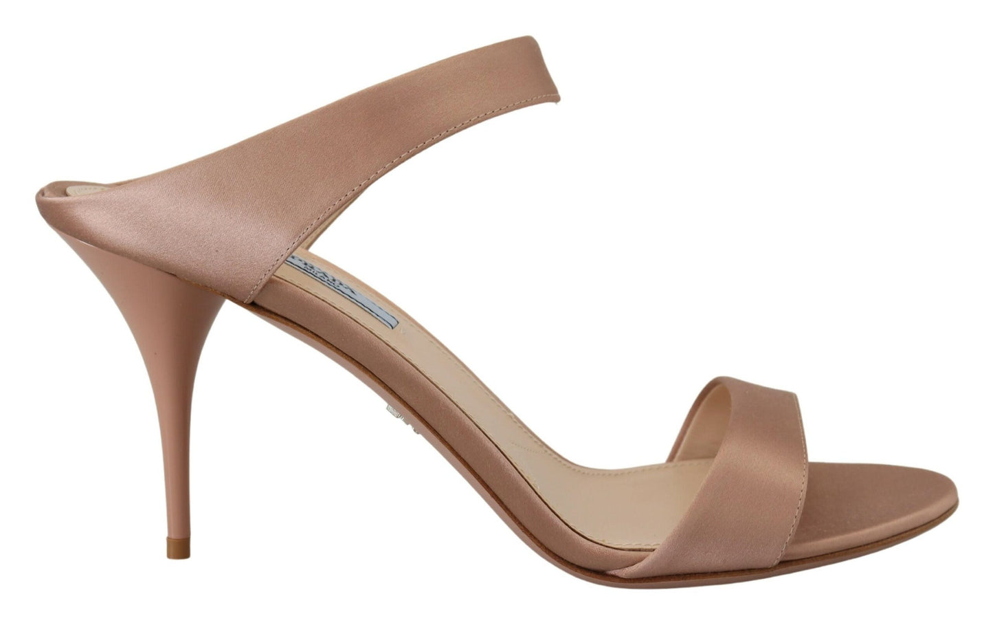 Prada Shimmering Rose Gold Leather Heels