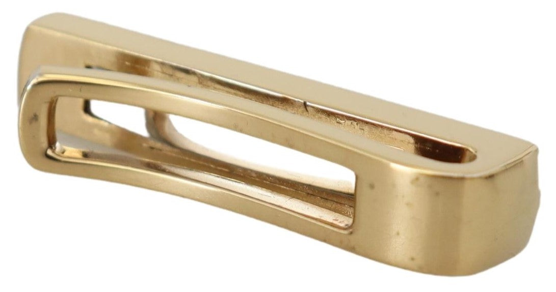 Dolce &amp; Gabbana Elegant Gold Brass Tie Clip for Men