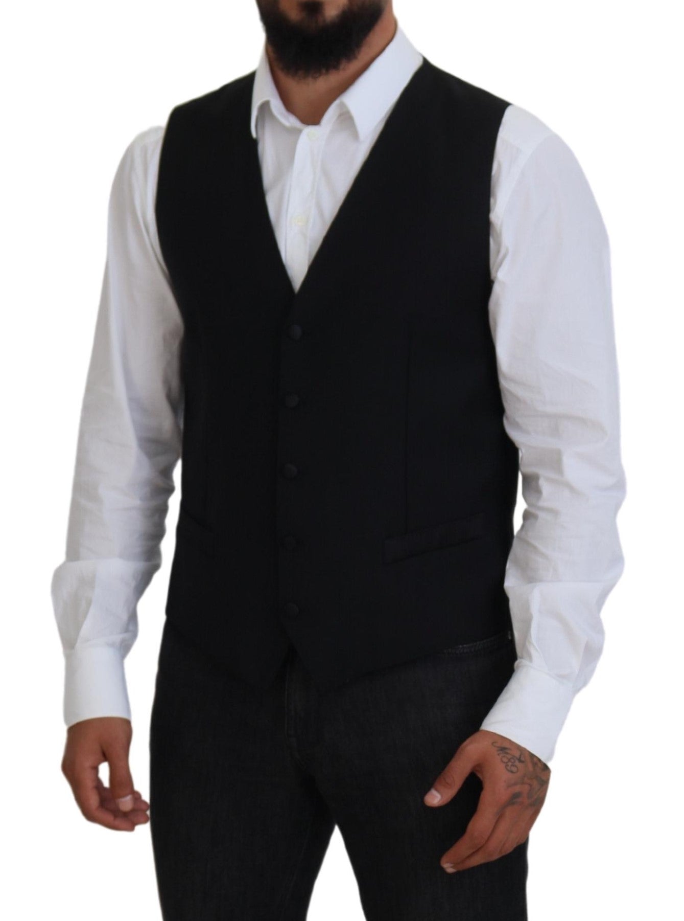 Dolce &amp; Gabbana Elegant Single Breasted Formal Vest