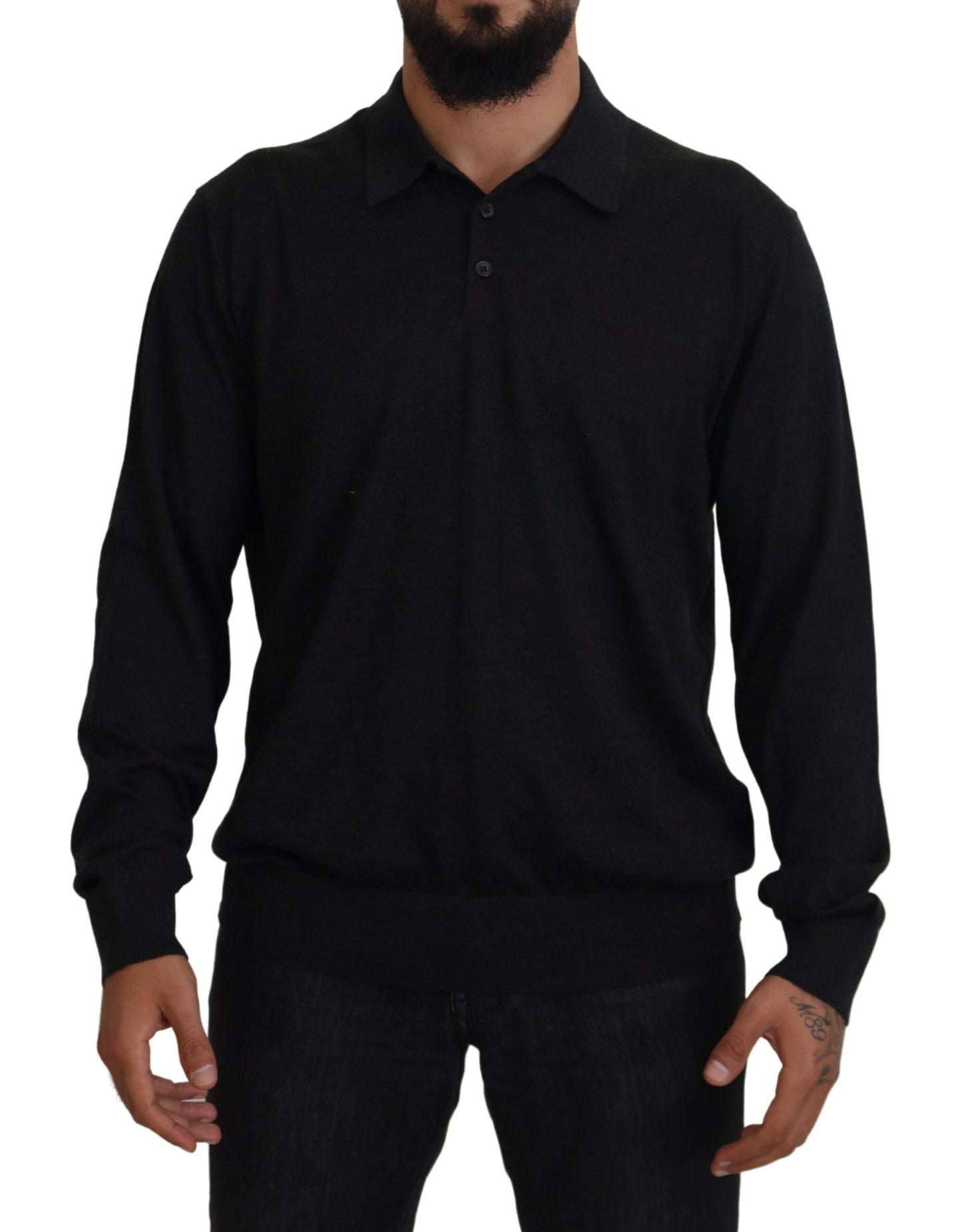 Dolce &amp; Gabbana Elegant black cashmere sweater