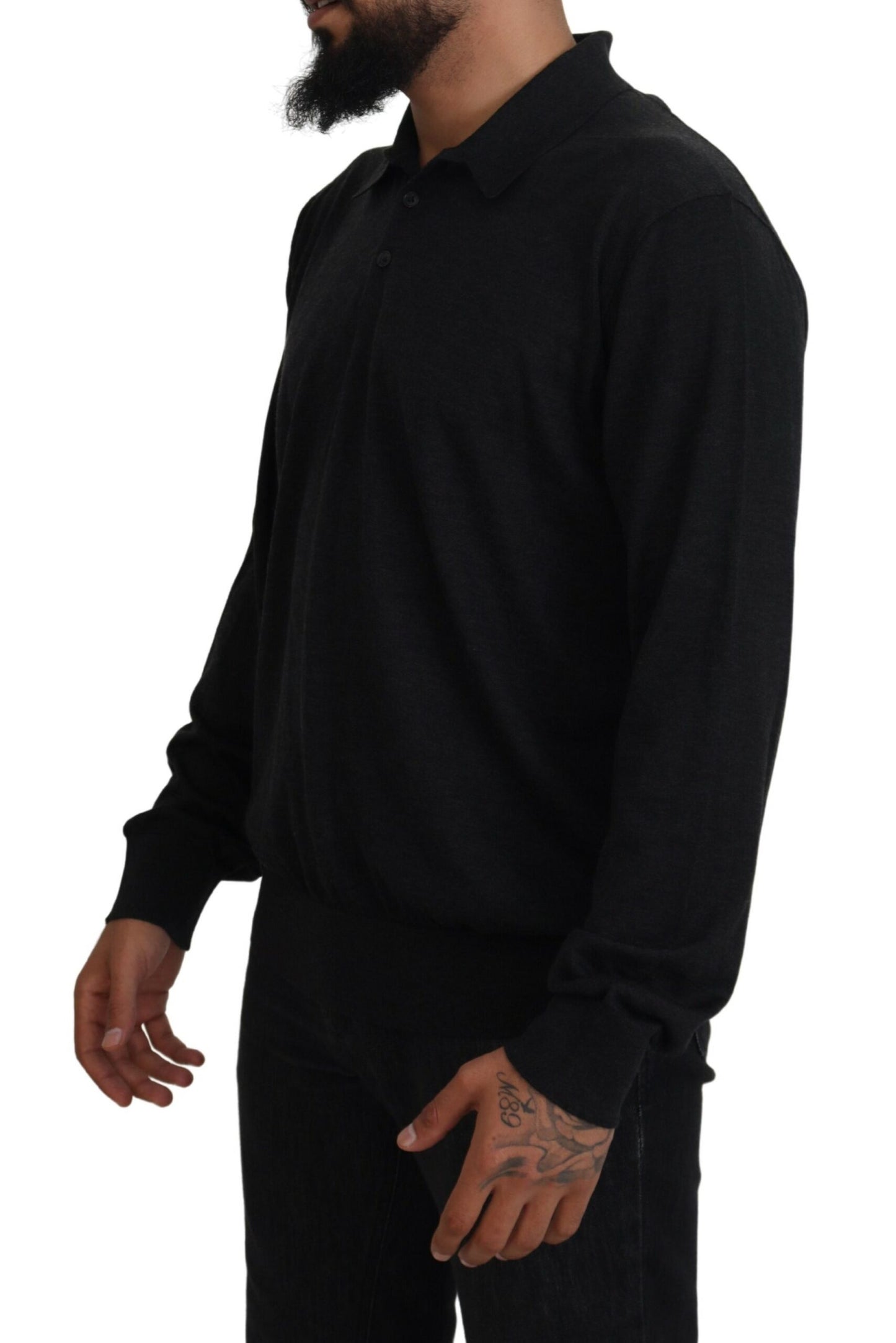 Dolce &amp; Gabbana Elegant black cashmere sweater