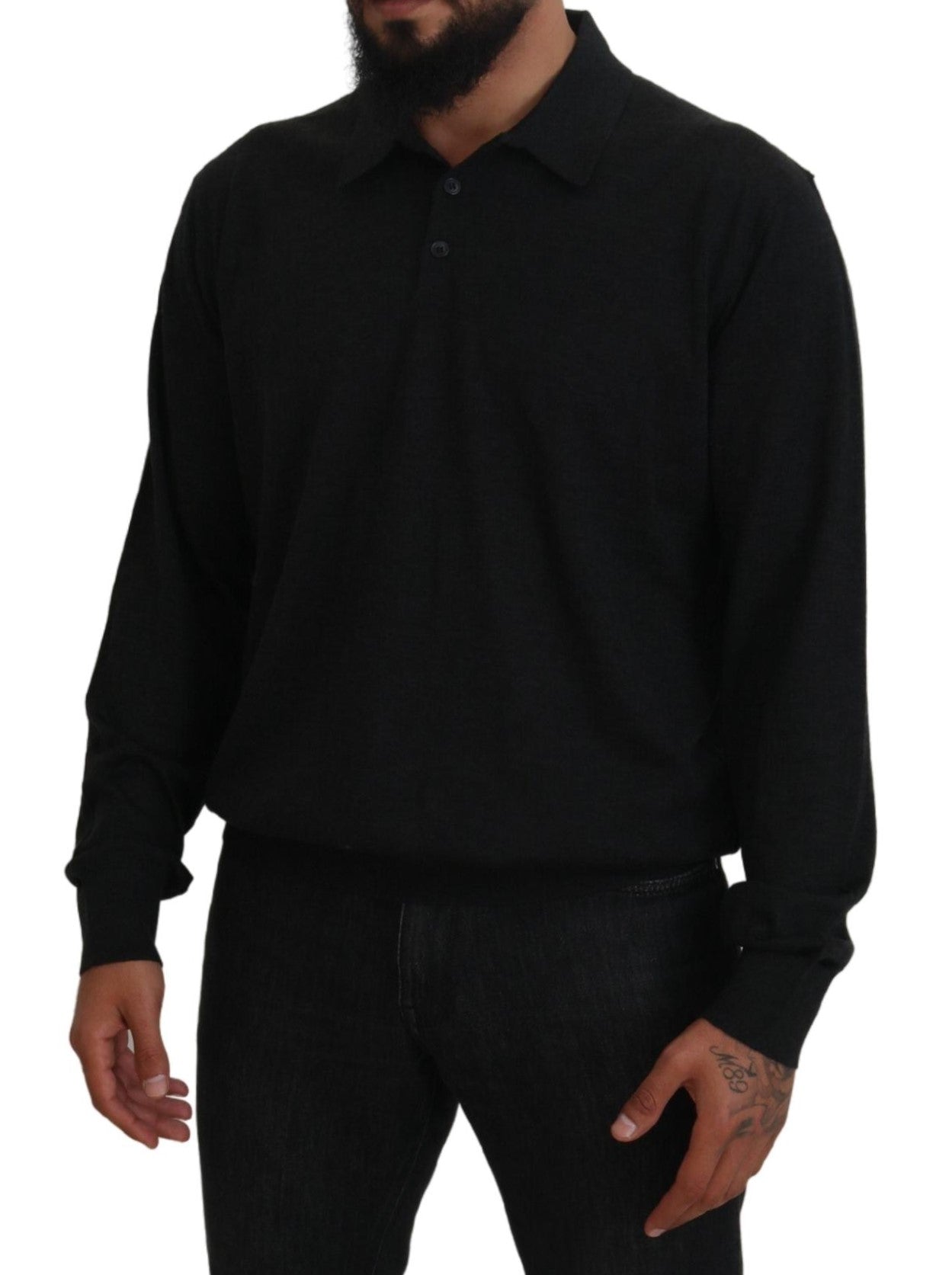 Dolce &amp; Gabbana Elegant black cashmere sweater