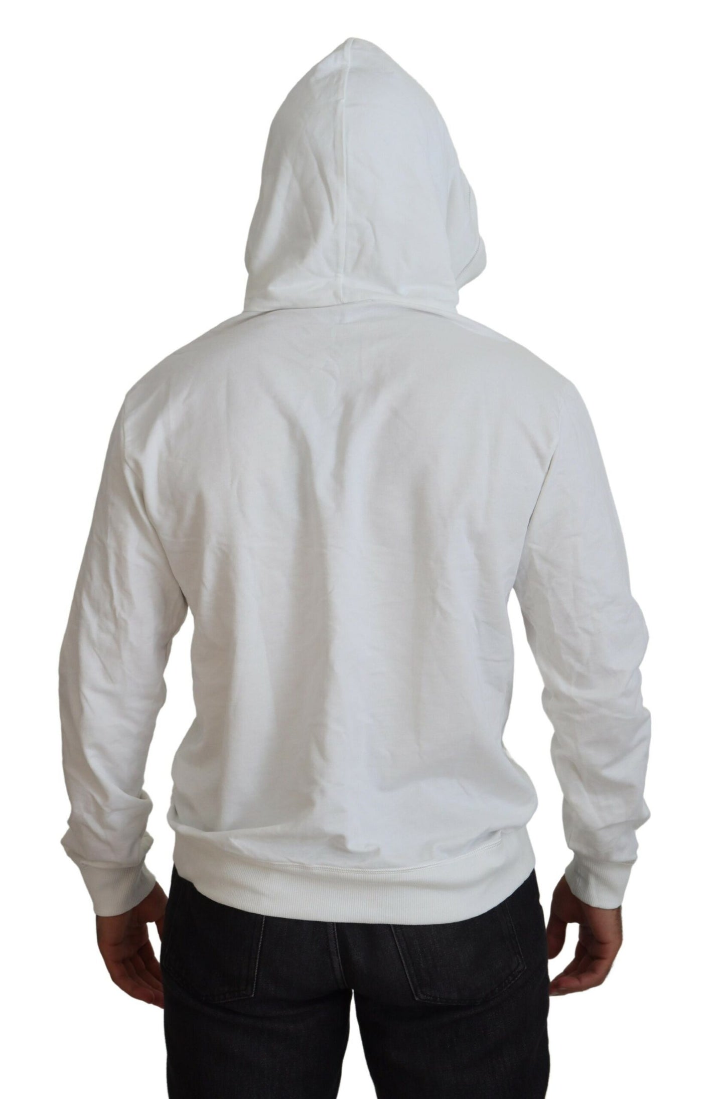 Dolce &amp; Gabbana Elegant White Logo Hoodie