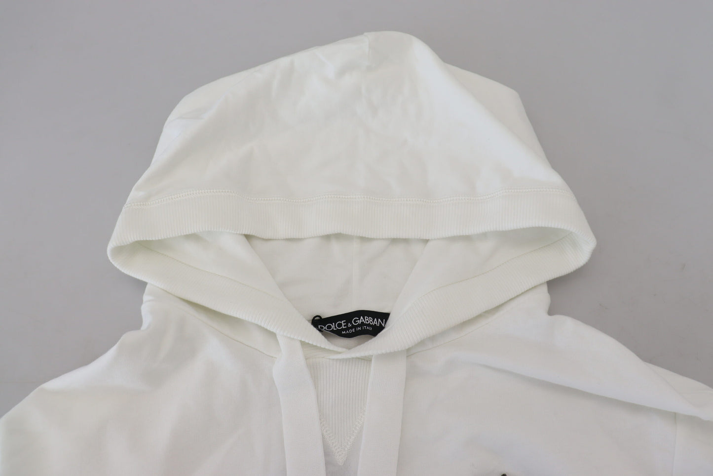 Dolce &amp; Gabbana Elegant White Logo Hoodie