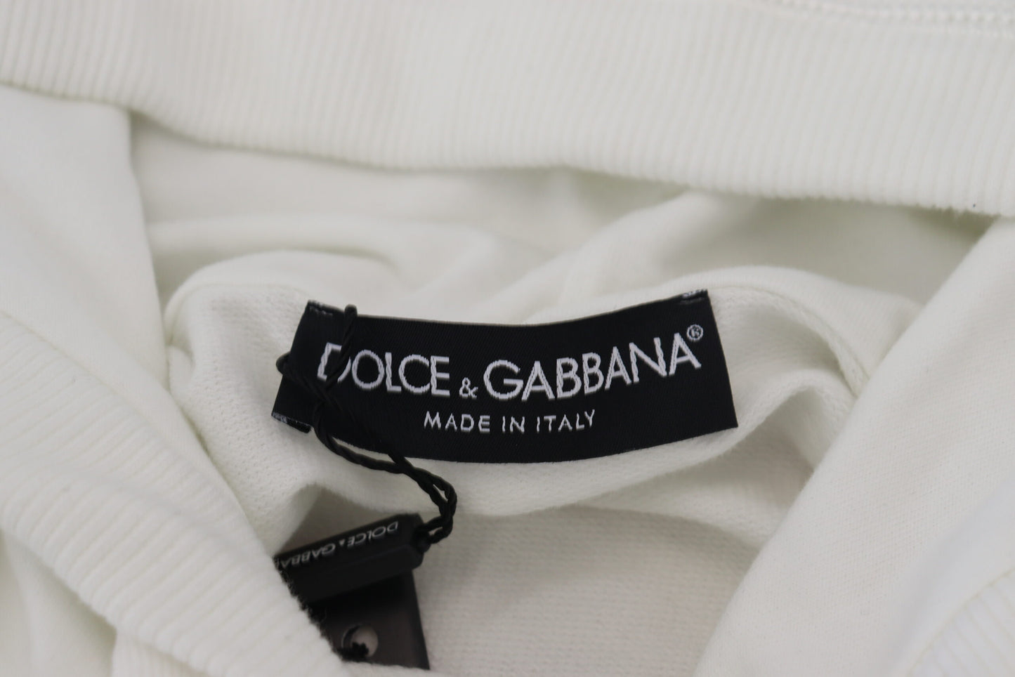 Dolce &amp; Gabbana Elegant White Logo Hoodie