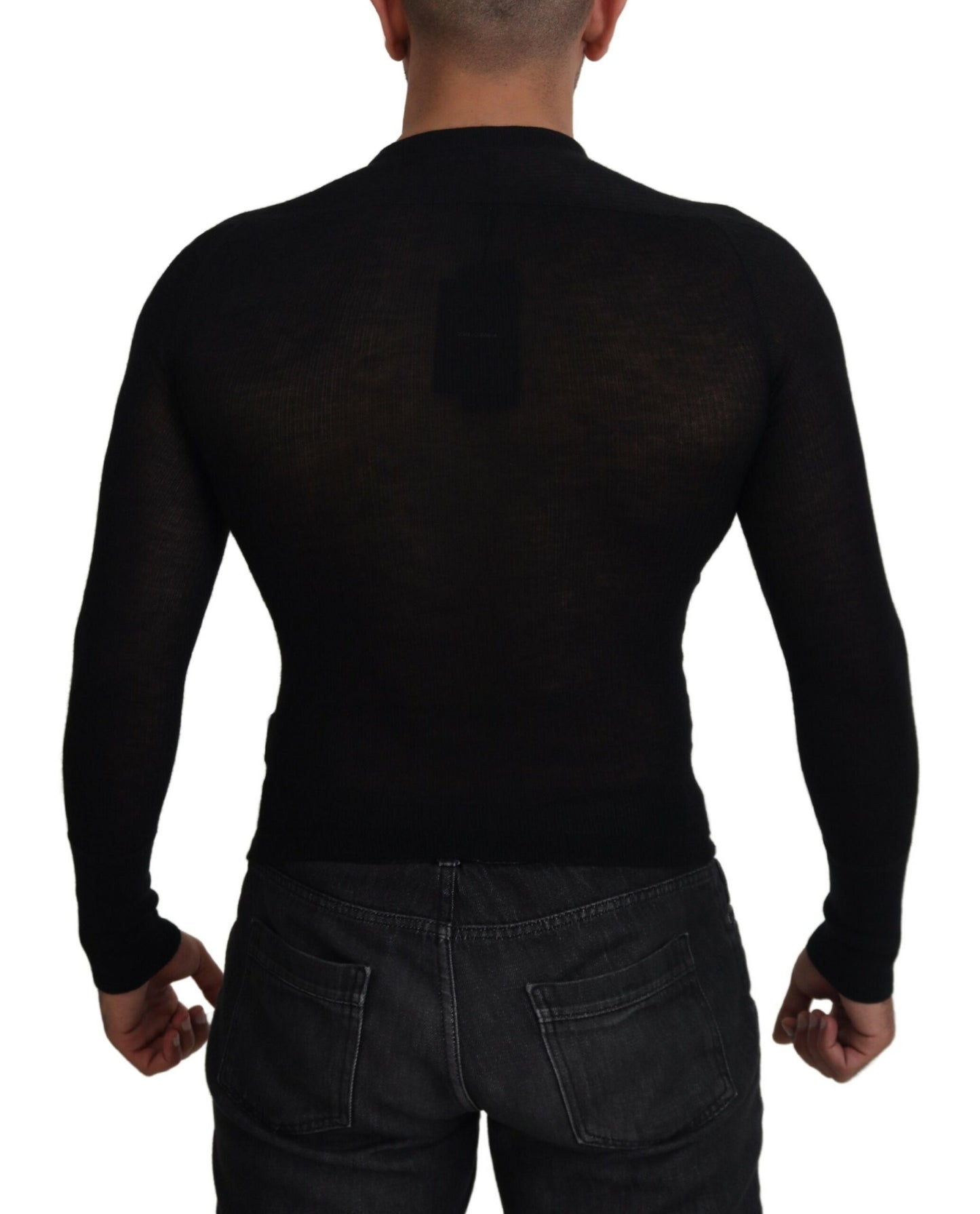 Dolce &amp; Gabbana Elegant black cashmere sweater