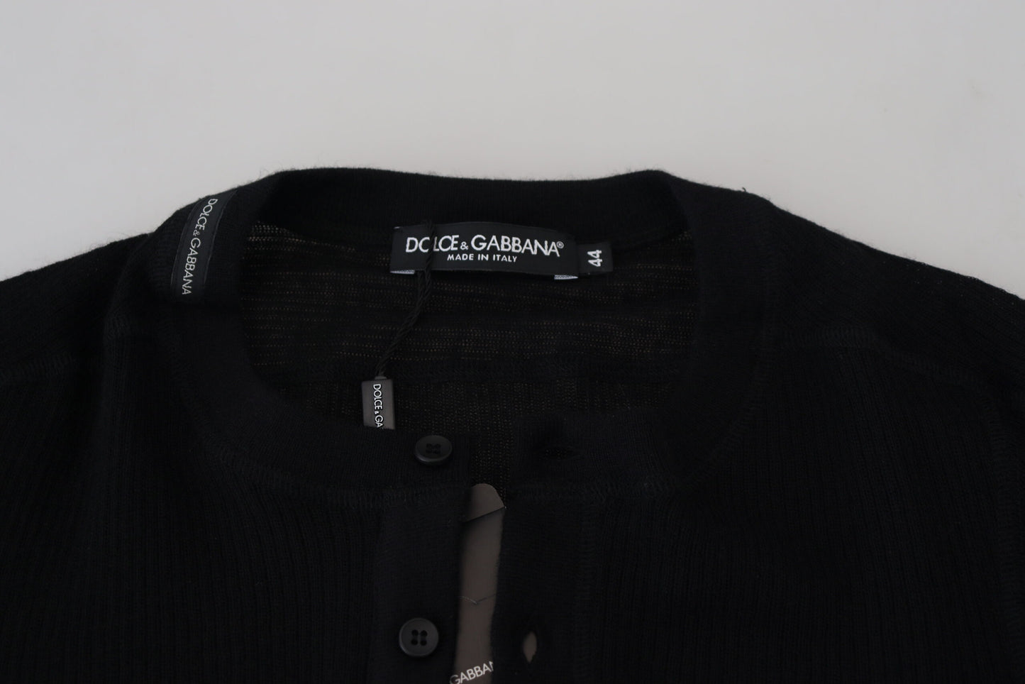 Dolce &amp; Gabbana Elegant black cashmere sweater