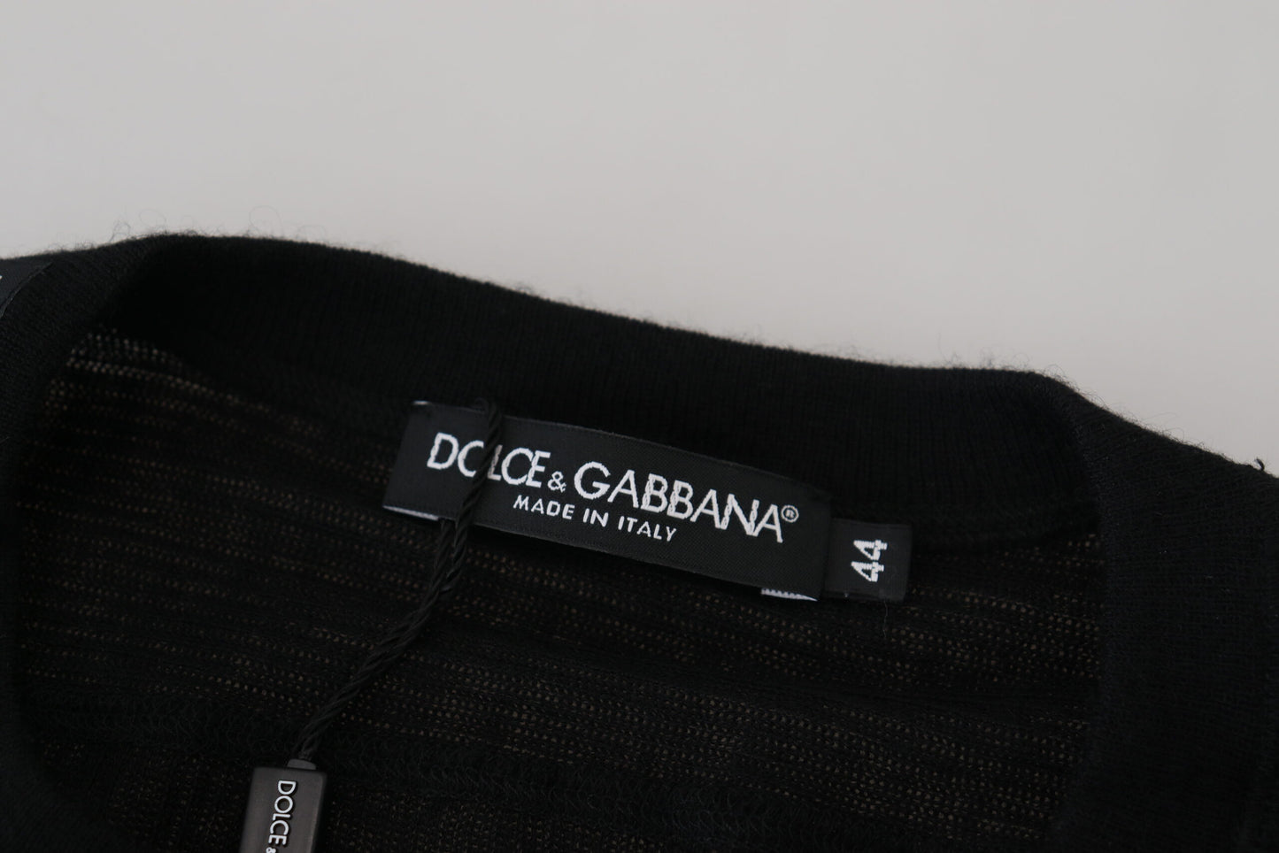 Dolce &amp; Gabbana Elegant black cashmere sweater