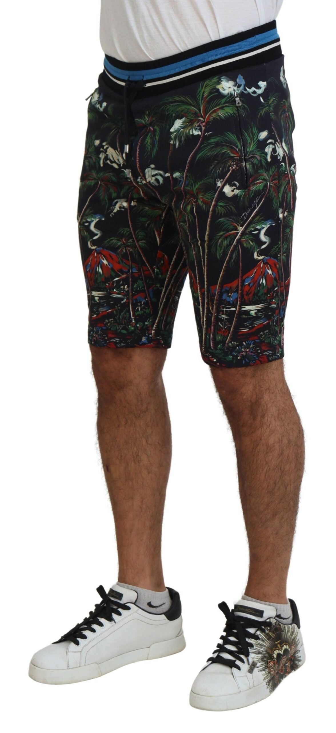 Dolce &amp; Gabbana Casual volcano print knee-length shorts