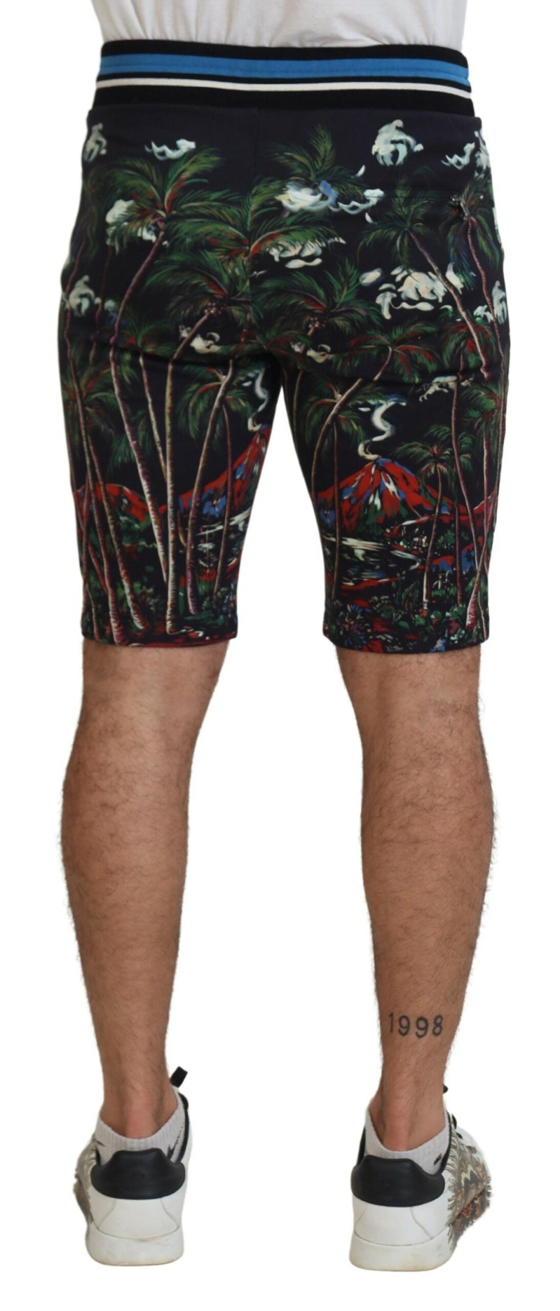 Dolce &amp; Gabbana Casual volcano print knee-length shorts