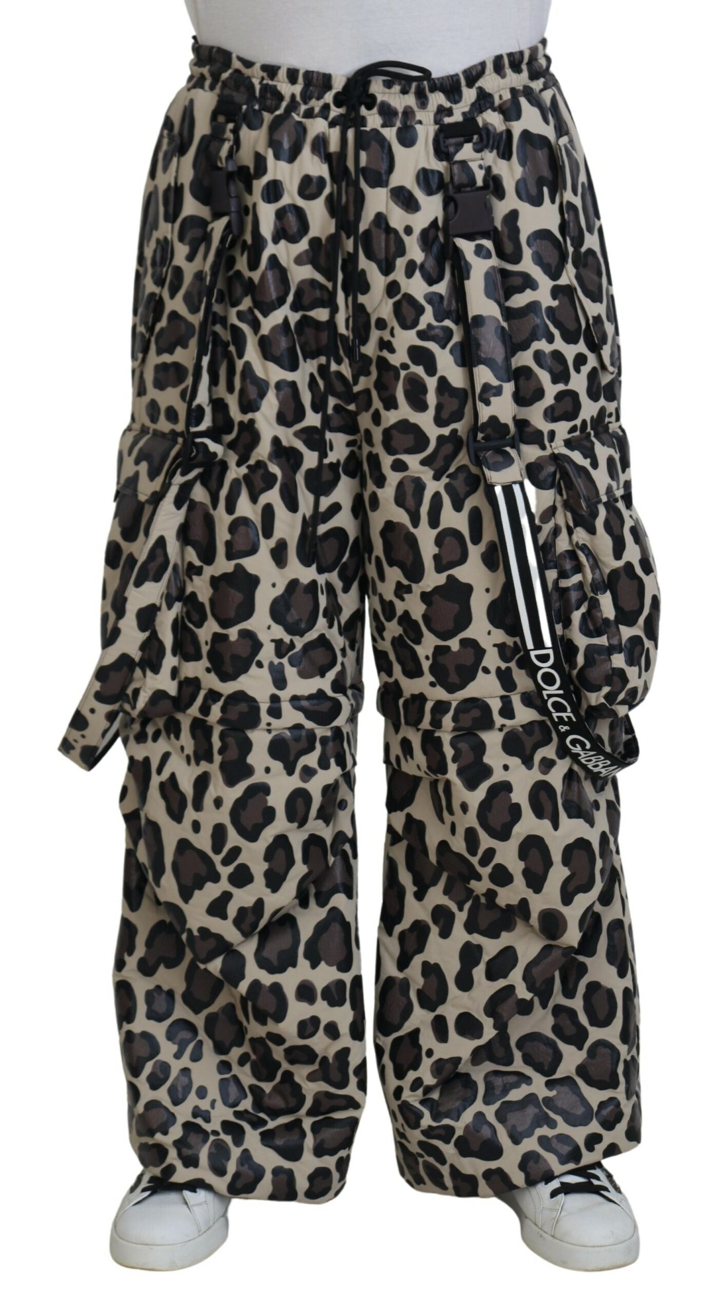 Dolce & Gabbana Multicolor Leopardenmuster Schneehose