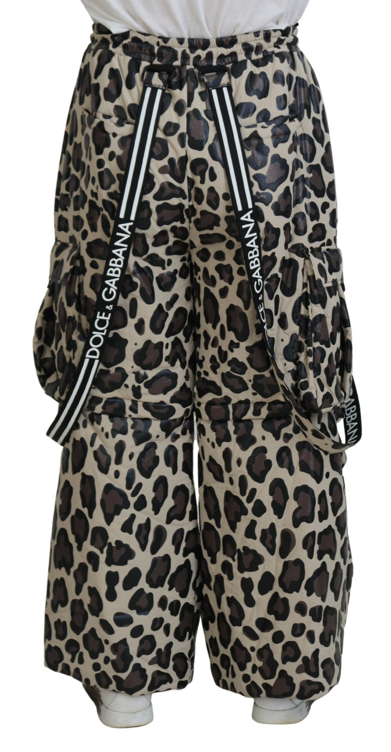 Dolce & Gabbana Multicolor Leopardenmuster Schneehose